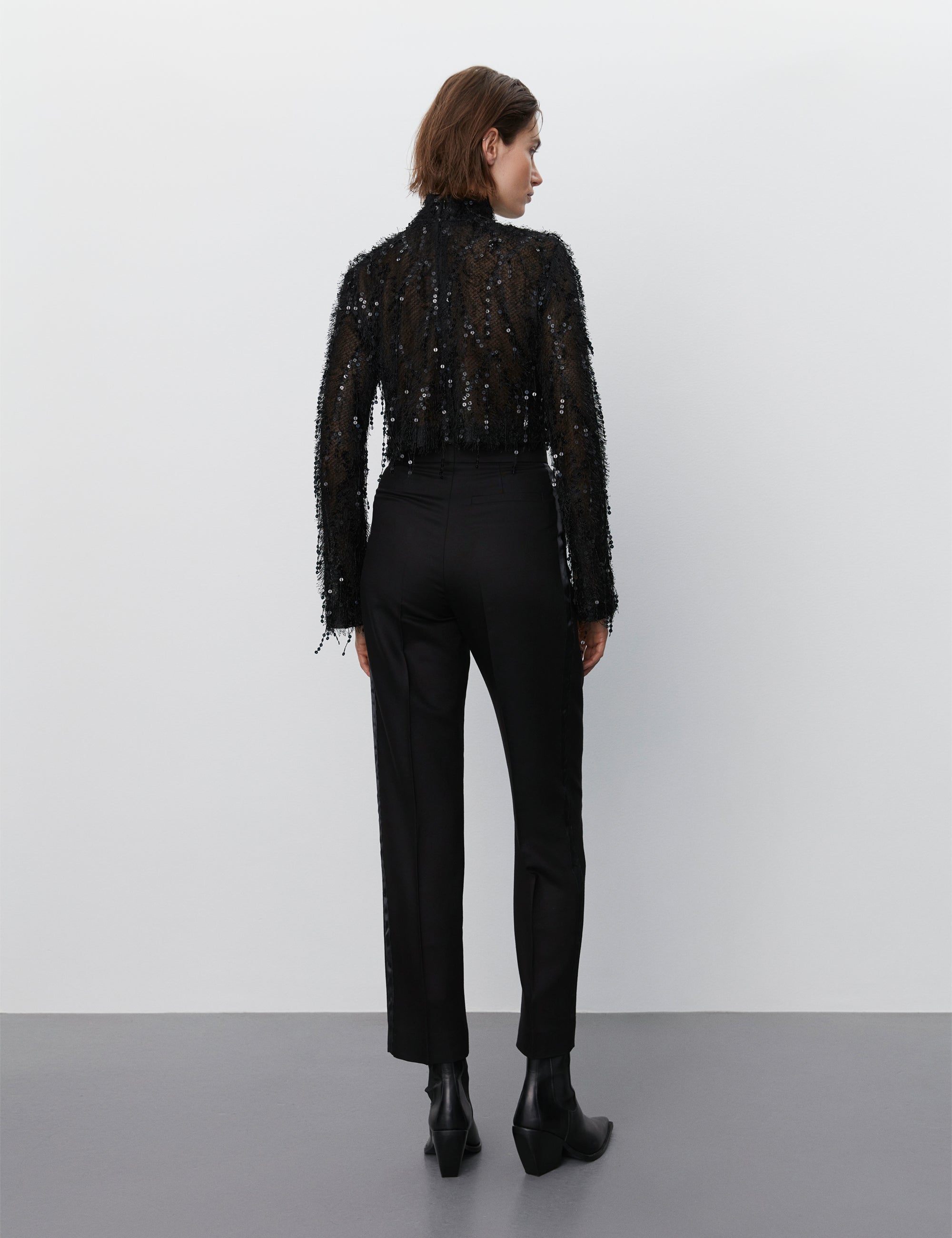 DAY Birger ét Mikkelsen Mica - Sparkling Texture Tops & T-Shirts 190303 Black