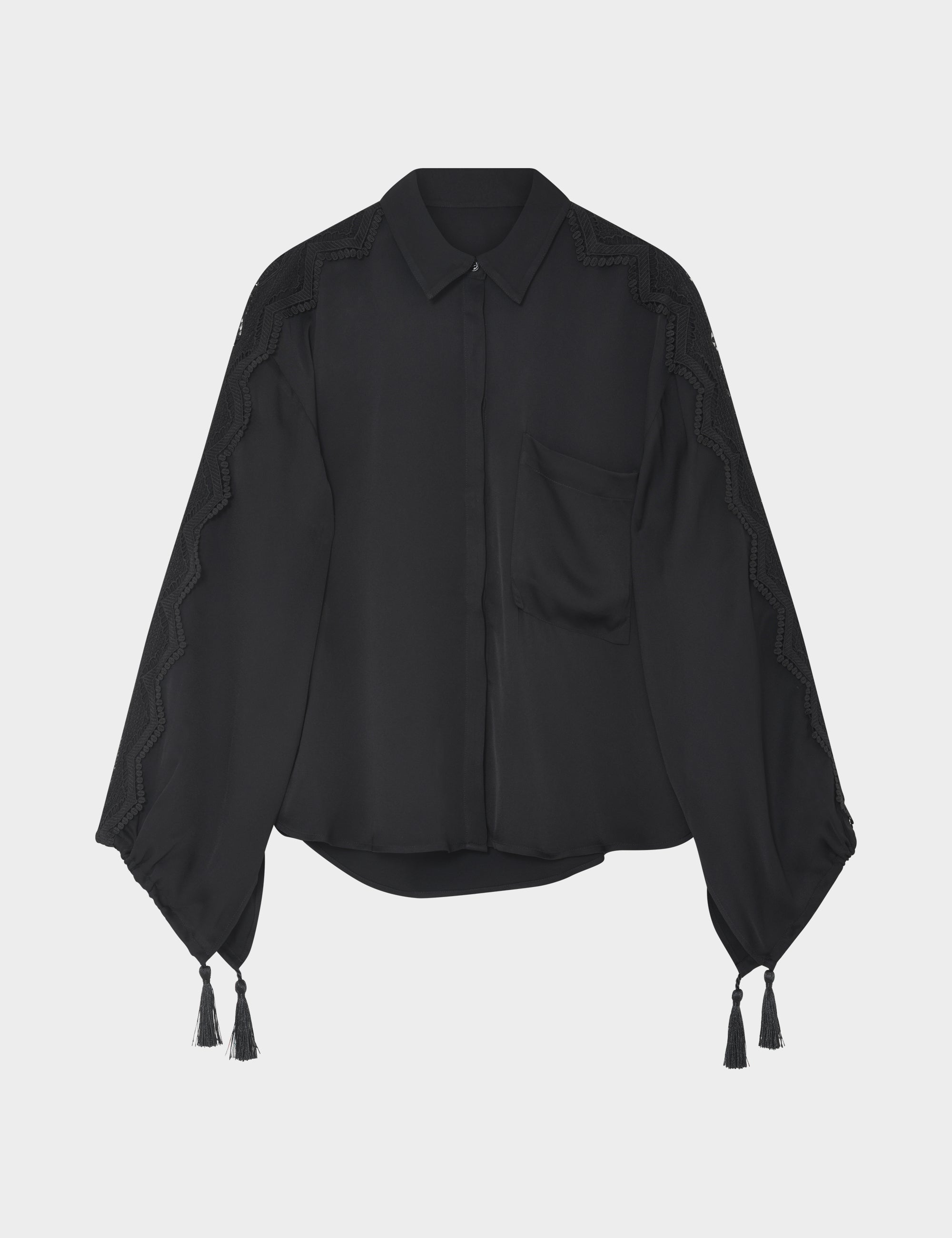 DAY Birger ét Mikkelsen Mikana - Matte Crepe - Bluse Bluse 190303 Black