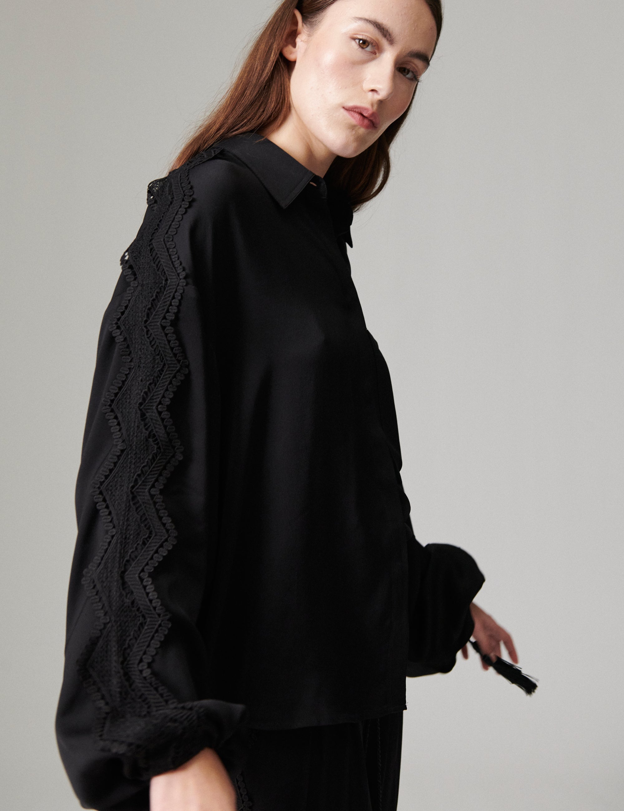 DAY Birger ét Mikkelsen Mikana - Matte Crepe - Bluse Bluse 190303 Black