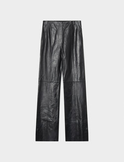 DAY Birger ét Mikkelsen Milo - Crinkled Leather Pants 190303 BLACK