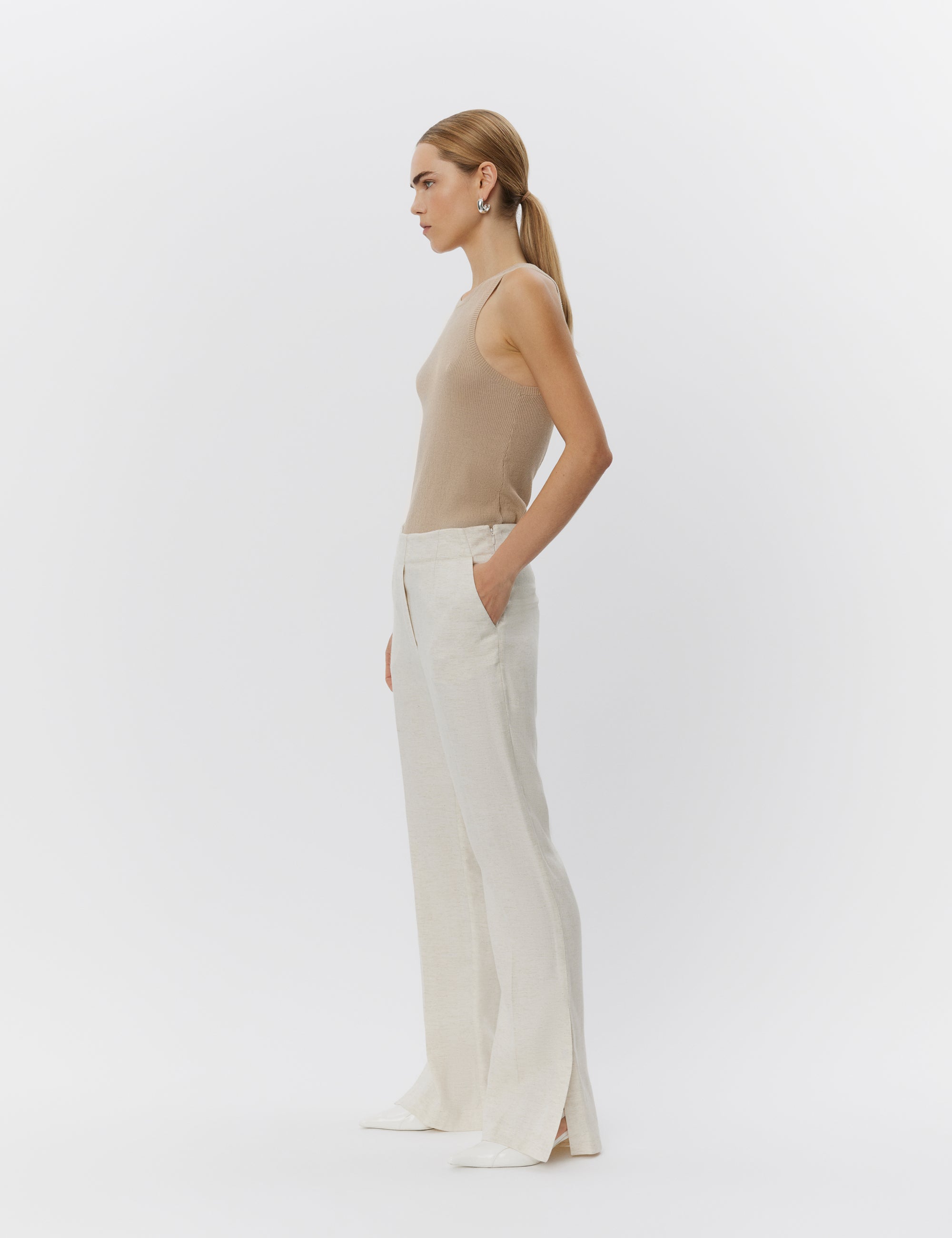 DAY Birger ét Mikkelsen Milo - Summer Tweed Pants 120110 PISTACHIO SHELL.