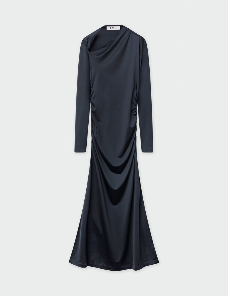 DAY Birger ét Mikkelsen Monica - Glossy Stretch Dress 190303 BLACK