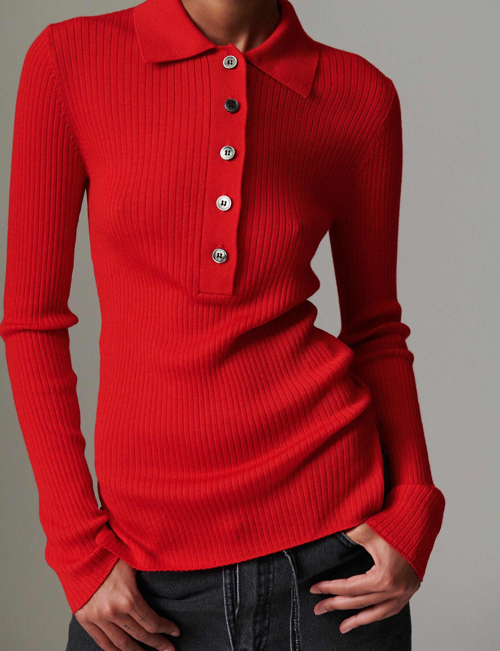 DAY Birger ét Mikkelsen Murphy - Daily elements Sweater 181664 FIERY RED.