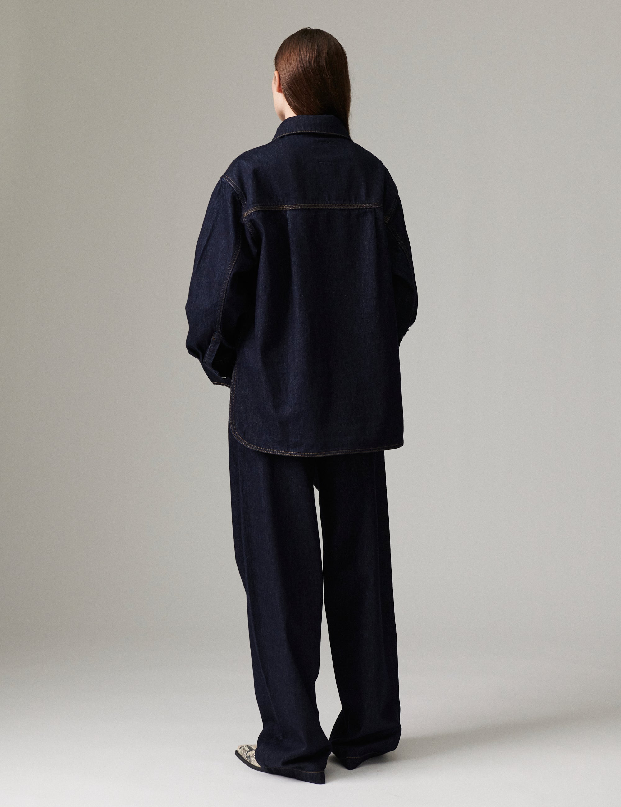 DAY Birger ét Mikkelsen Naika - Relaxed Denim - Skjorte Bluse 193928 BLUE INDIGO