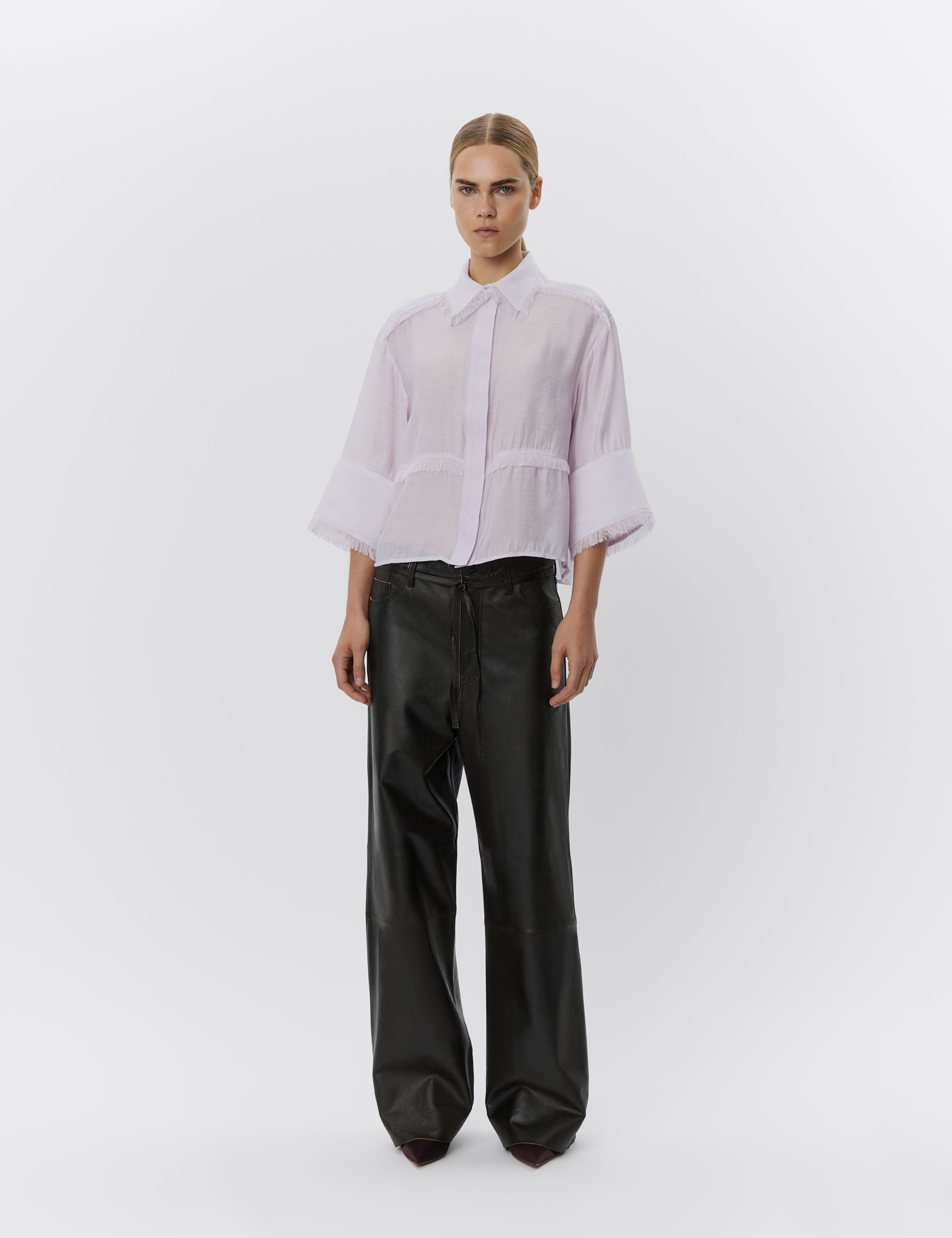 DAY Birger ét Mikkelsen Nash - Refined fringes Shirts & Blouses 133820 LAVENDER FOG