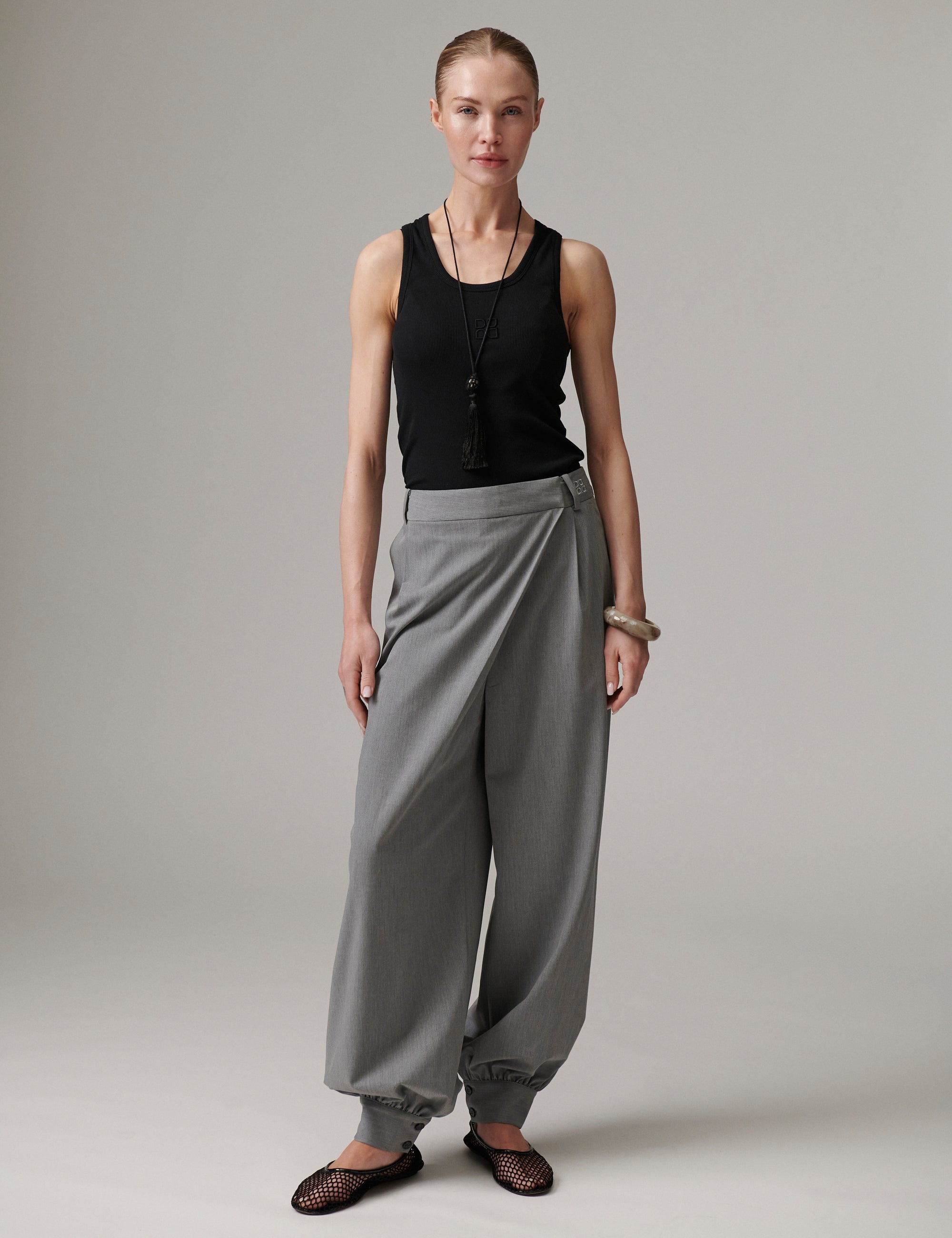 DAY Birger ét Mikkelsen Nila - Classic Gab Bukser 500006 Medium Grey Melange