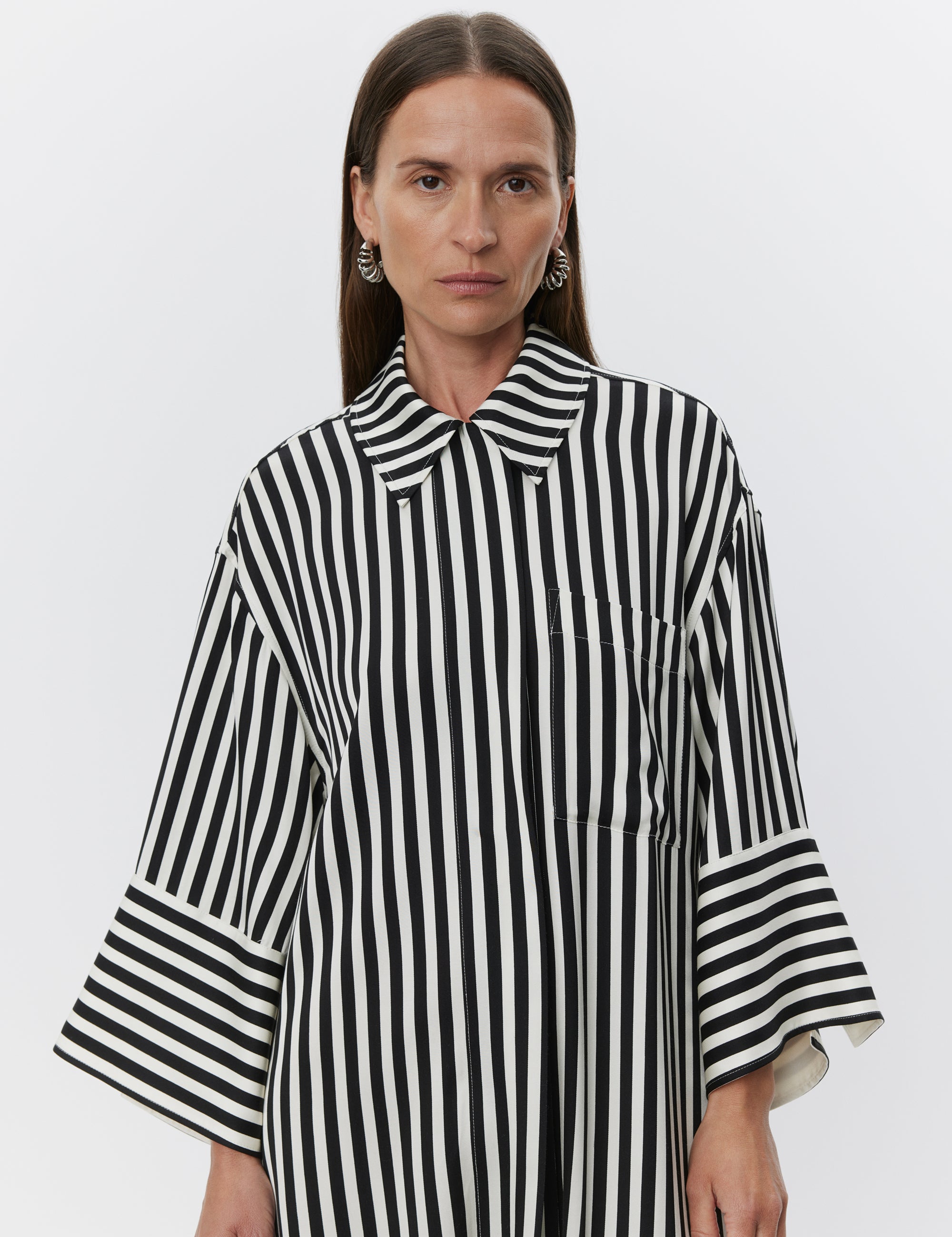 DAY Birger ét Mikkelsen Noe - Striped Viscose Dress 500143 FLUID STRIPES