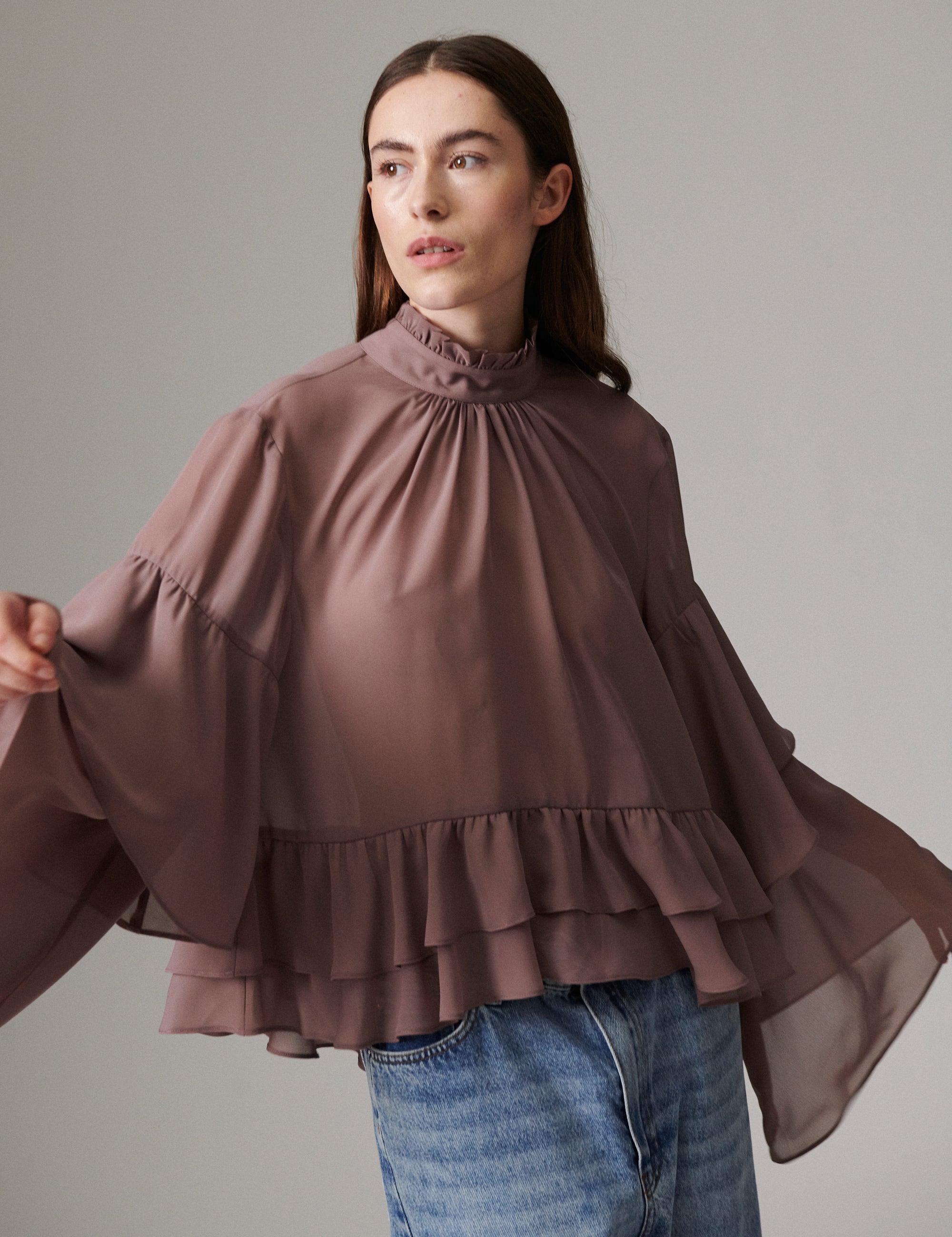 DAY Birger ét Mikkelsen Nomi - Day Chiffon - Bluse Bluse 181807 TWILIGHT MAUVE