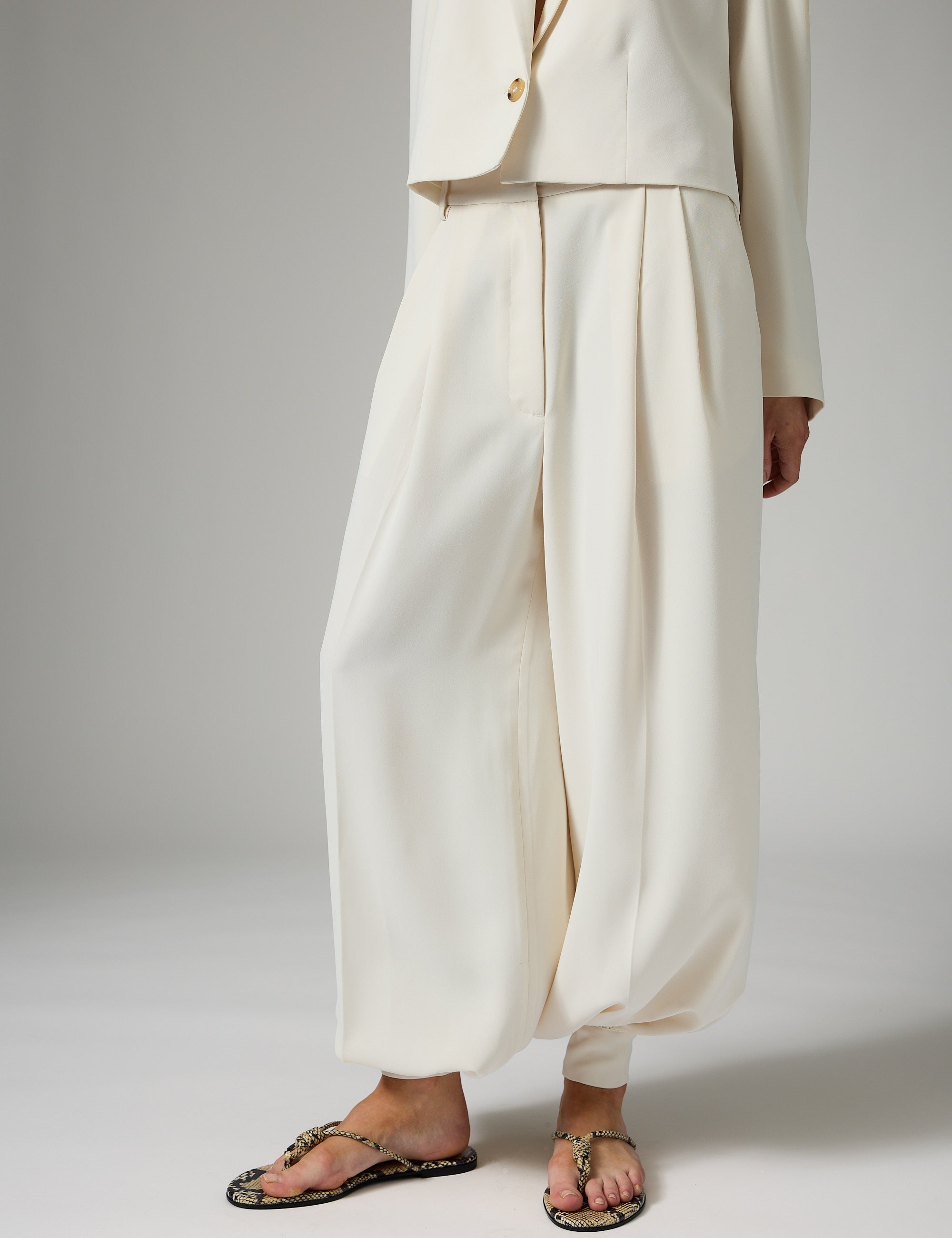 DAY Birger ét Mikkelsen Oda - Classic Gabardine Bukser 01002 Ivory Shade