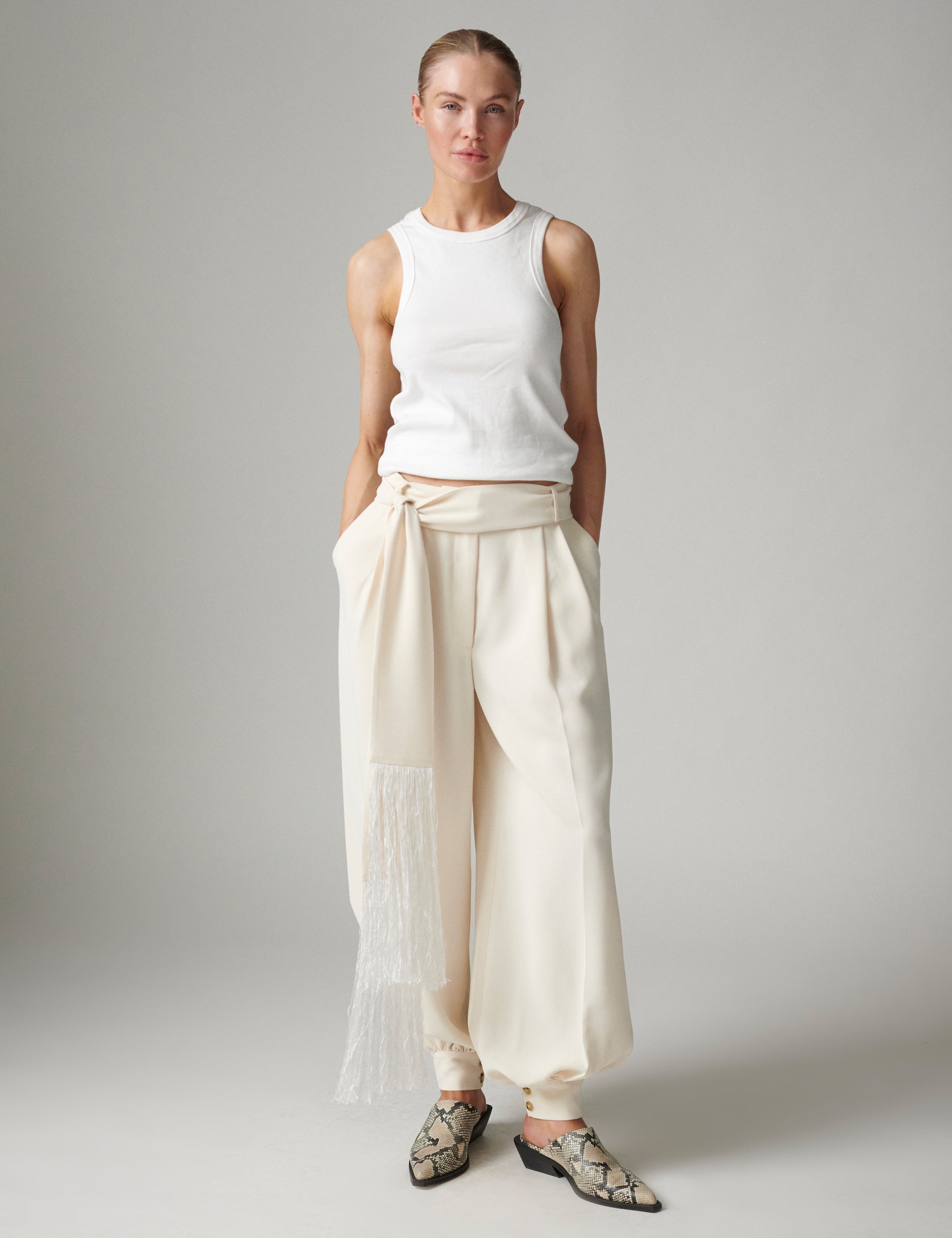 DAY Birger ét Mikkelsen Oda - Classic Gabardine - Bukser Bukser 01002 Ivory Shade