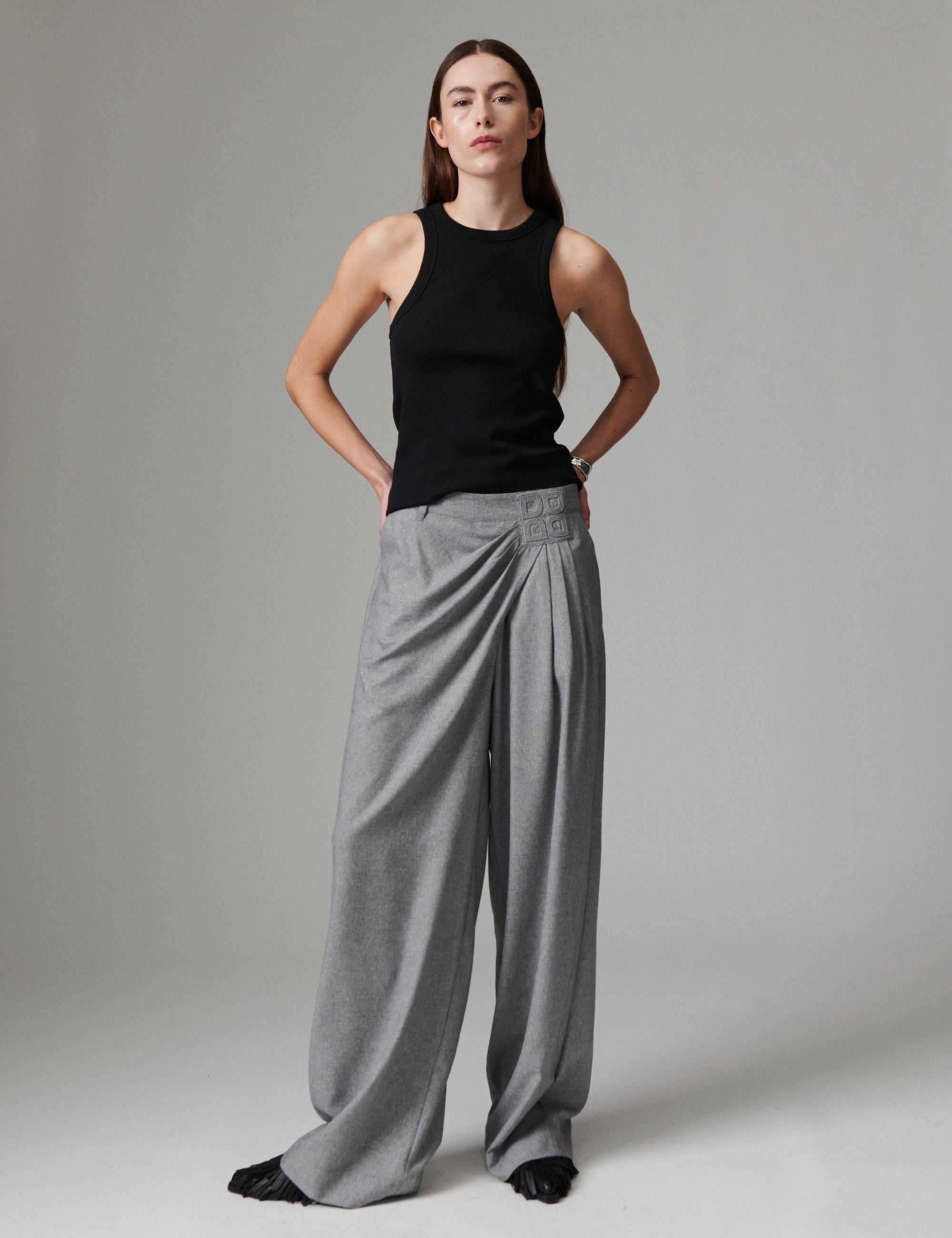 DAY Birger ét Mikkelsen Onyx - Corporate Day - Bukser Bukser 500006 Medium Grey Melange