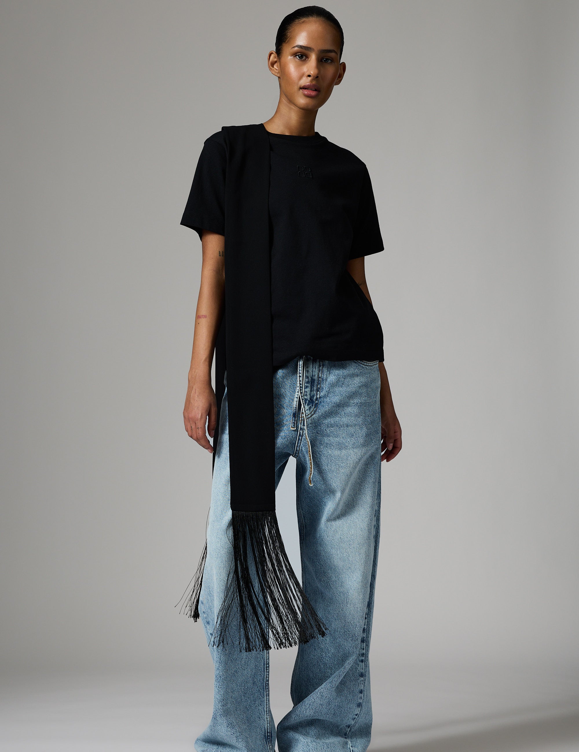 DAY Birger ét Mikkelsen Parry - Heavy Jersey T-shirt 190303 Black