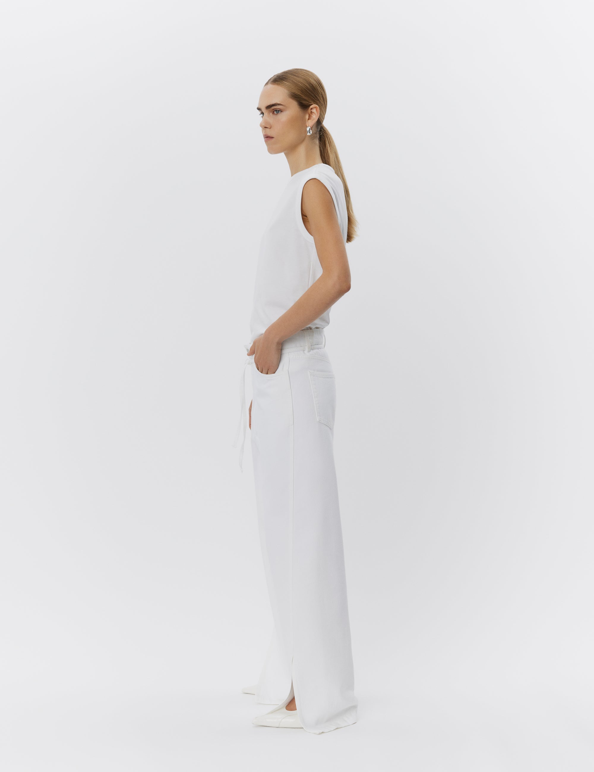 DAY Birger ét Mikkelsen Pedro - Heavy Jersey Tops & T-Shirts 110601 BRIGHT WHITE