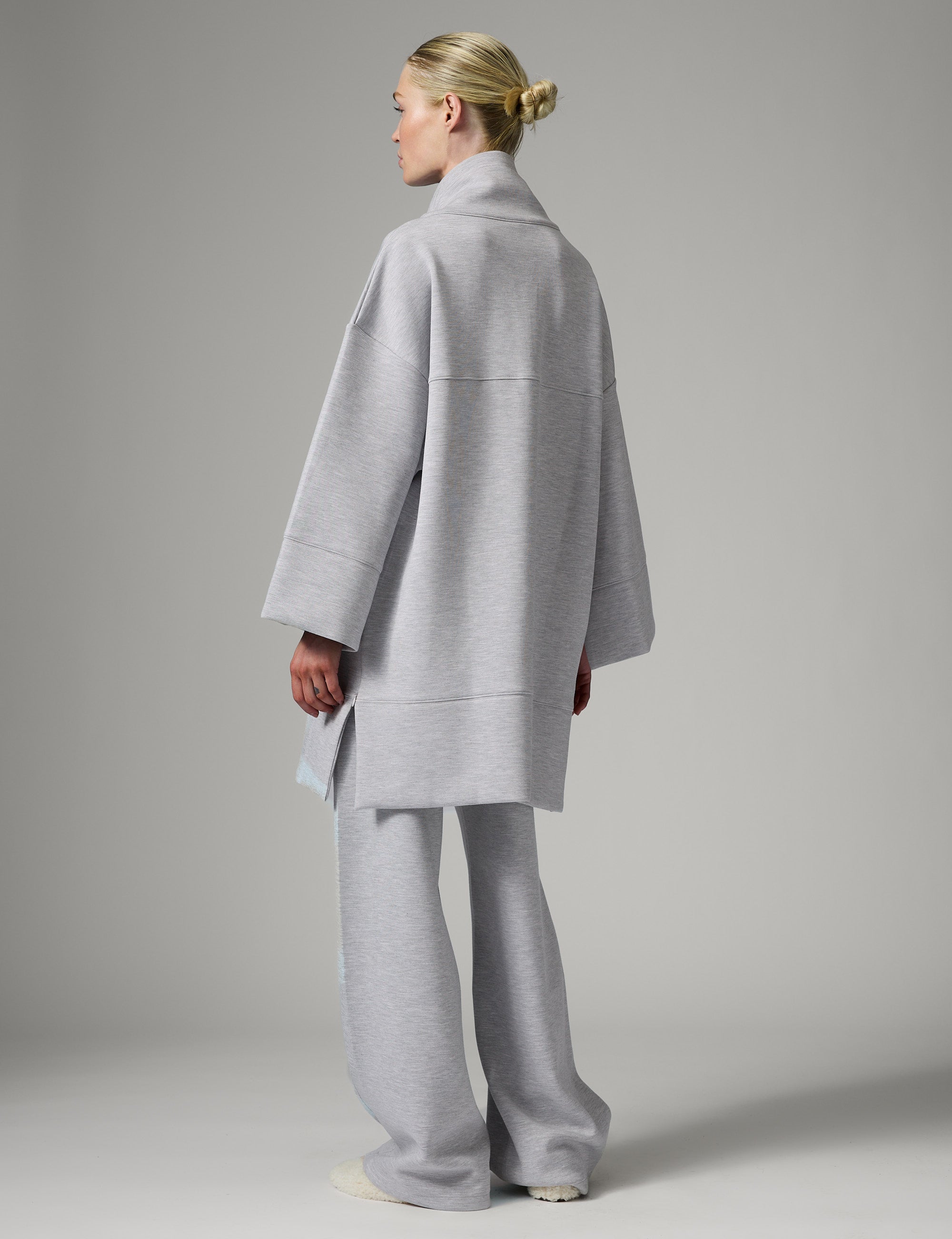 DAY Birger ét Mikkelsen Perry - Scuba Cardigan 500056 Grey Melange