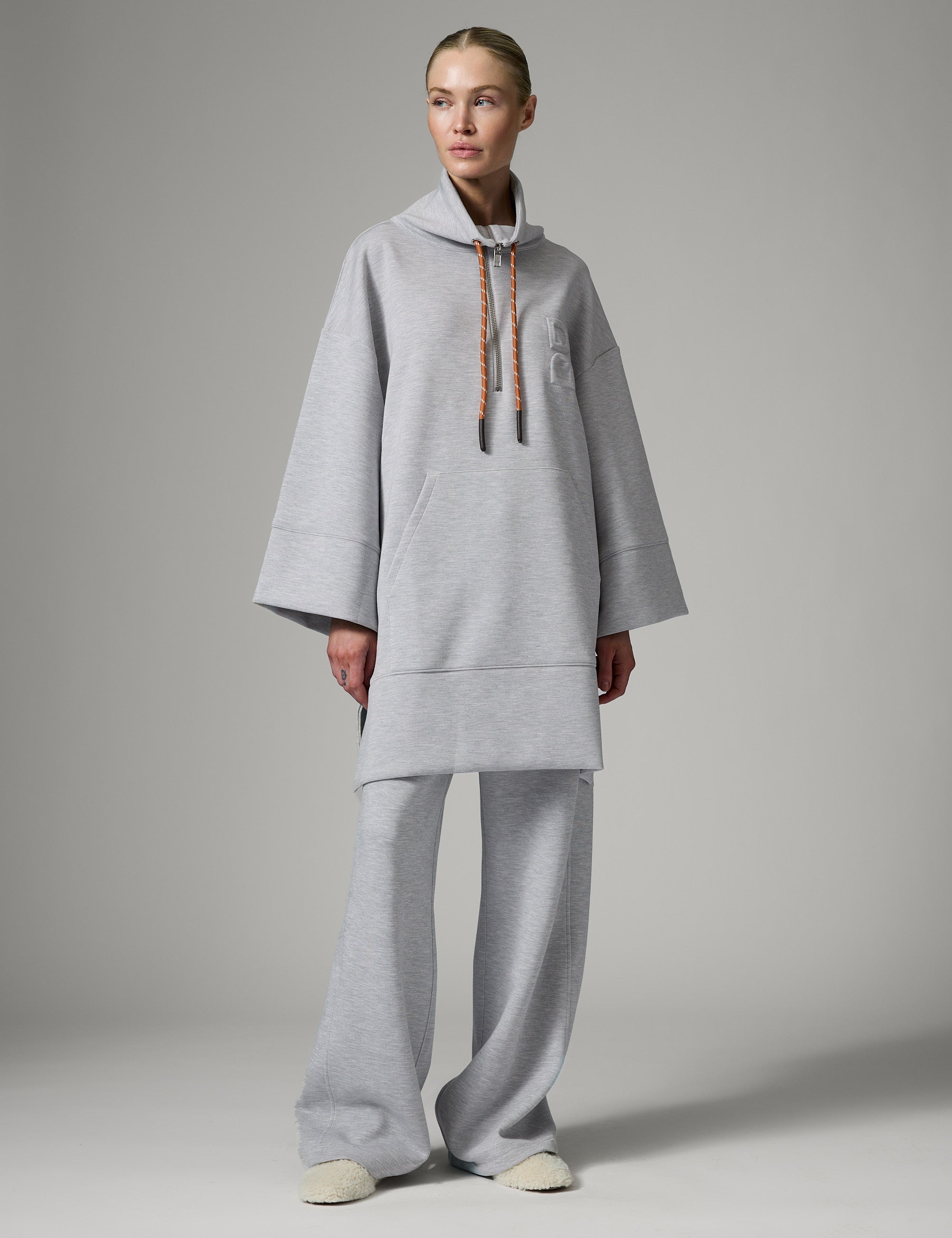 DAY Birger ét Mikkelsen Perry - Scuba Cardigan 500056 Grey Melange