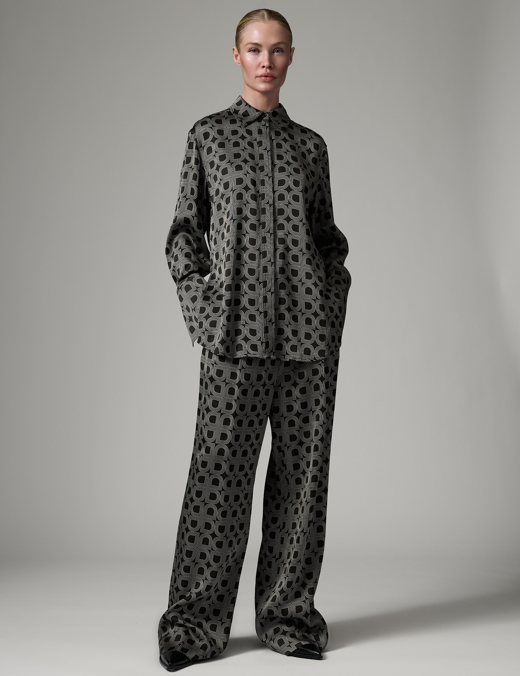 DAY Birger ét Mikkelsen Phoebe - Fluid Viscose Bukser 190303 Black