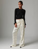 Phoebe - Fluid Viscose Stitch - Bukser - Jet Stream
