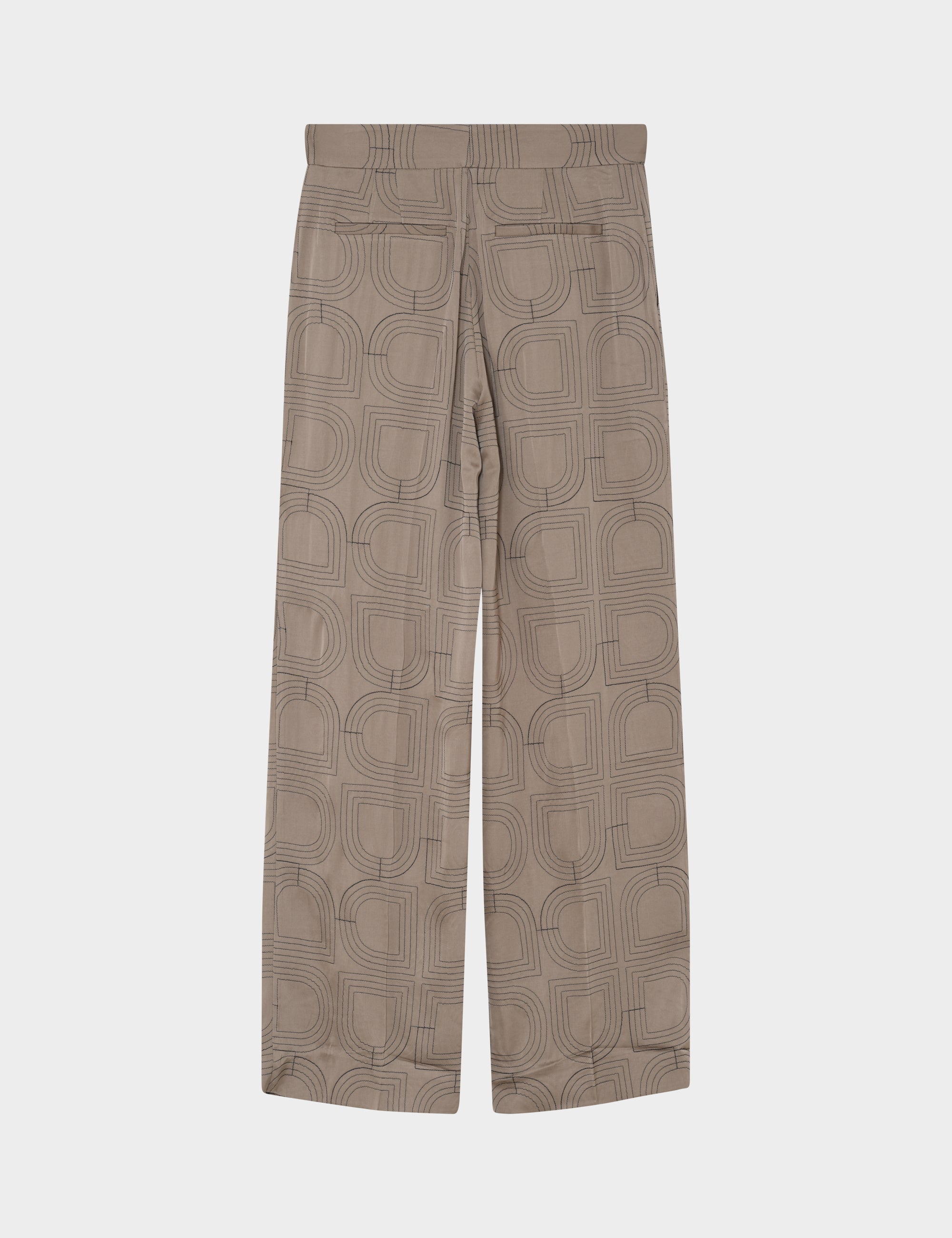 DAY Birger ét Mikkelsen Phoebe - Fluid Viscose Stitch Bukser 181112 Walnut