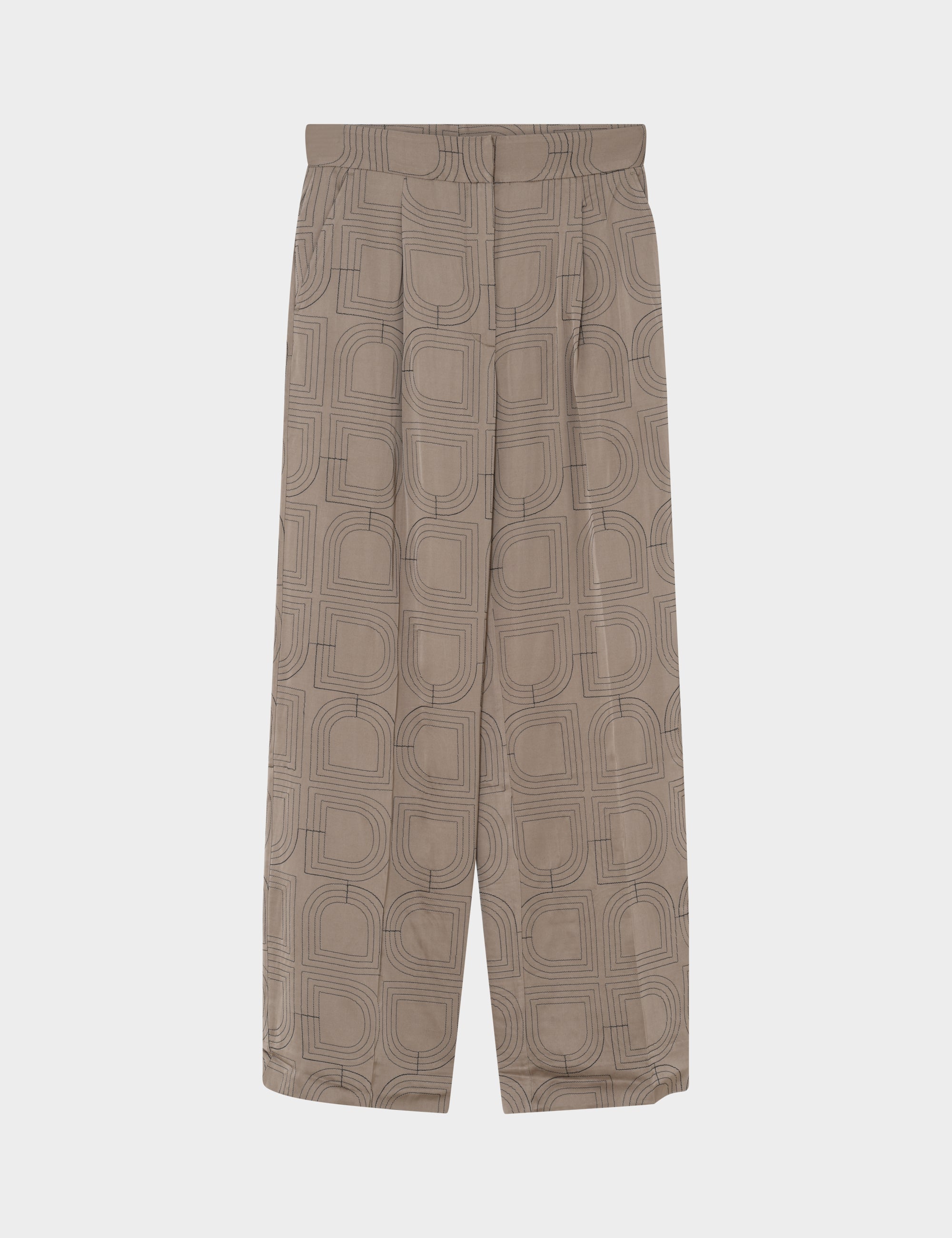 DAY Birger ét Mikkelsen Phoebe - Fluid Viscose Stitch Bukser 181112 Walnut