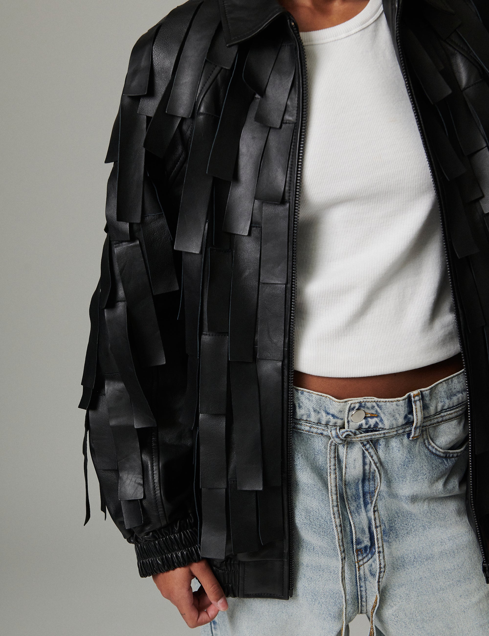 DAY Birger ét Mikkelsen Rafia - Soft Lamb Leather Jakke 190303 Black