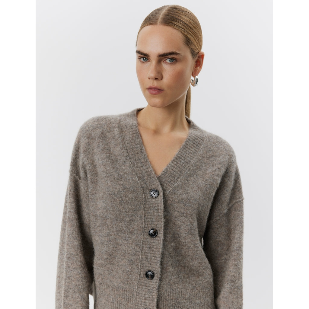 DAY Birger ét Mikkelsen Rana - Cozy Days Cardigan 500148 HUMUS MELANGE