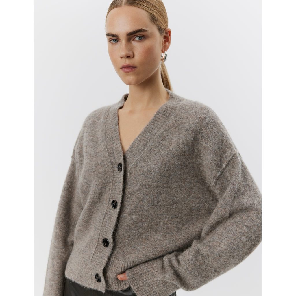 DAY Birger ét Mikkelsen Rana - Cozy Days Cardigan 500148 HUMUS MELANGE
