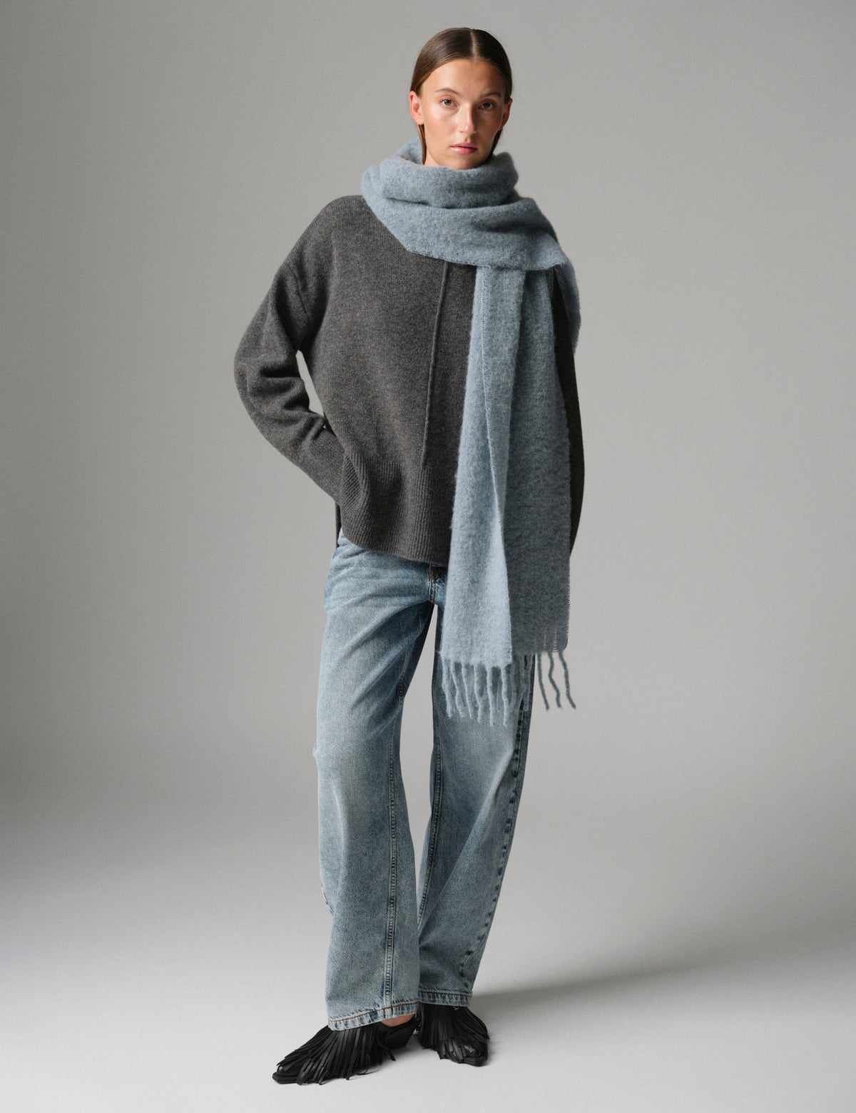 DAY Birger ét Mikkelsen Regina - Fluffy Feel - Tørklæde Accessories 154030 LIGHT SKY