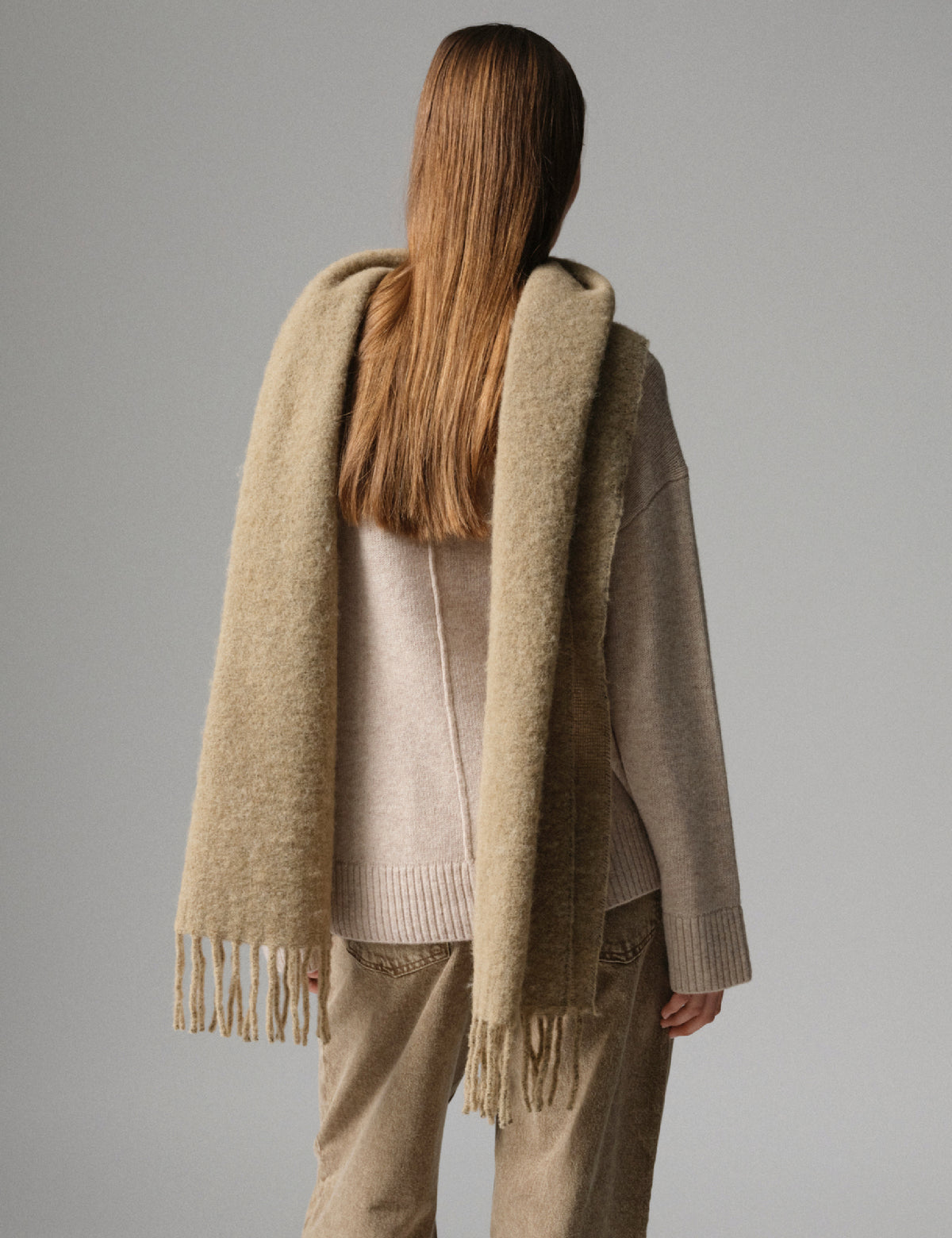 DAY Birger ét Mikkelsen Regina - Fluffy Feel - Tørklæde Accessories 500148 HUMUS MELANGE