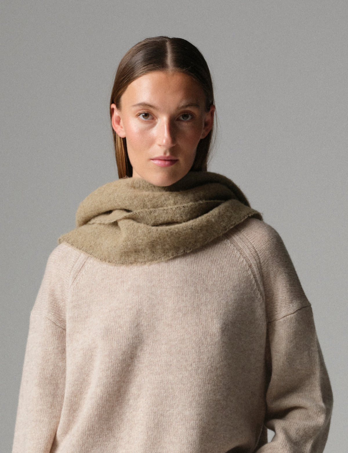 DAY Birger ét Mikkelsen Regina - Fluffy Feel - Tørklæde Accessories 500148 HUMUS MELANGE