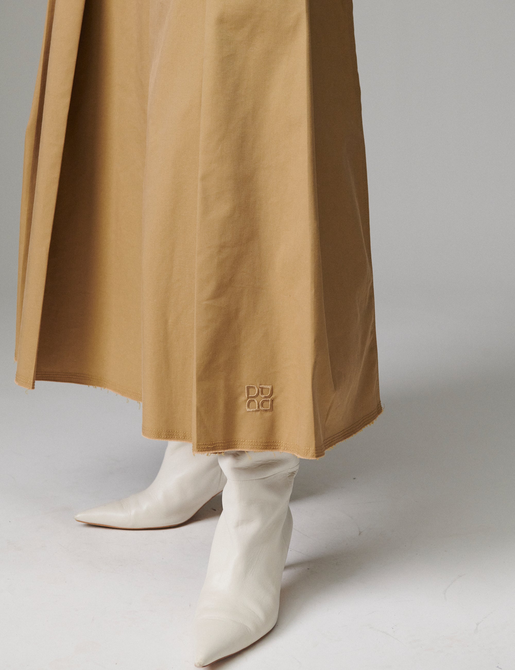 DAY Birger ét Mikkelsen Robb - Canvas Deluxe - Nederdel Skirt 170836 ECRU OLIVE