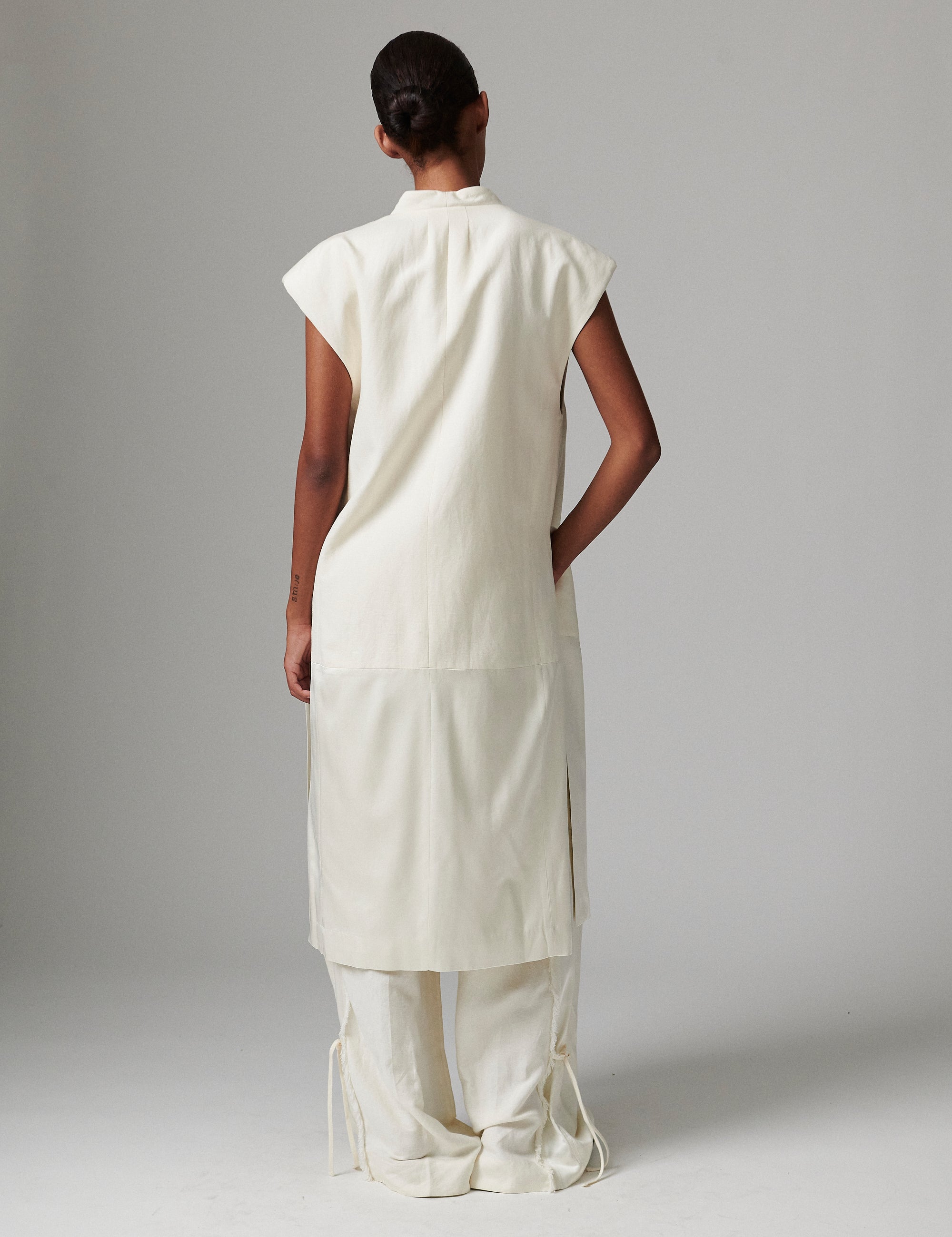 DAY Birger ét Mikkelsen Rorina - Contrast Linen - Vest Vest 110605 Jet Stream