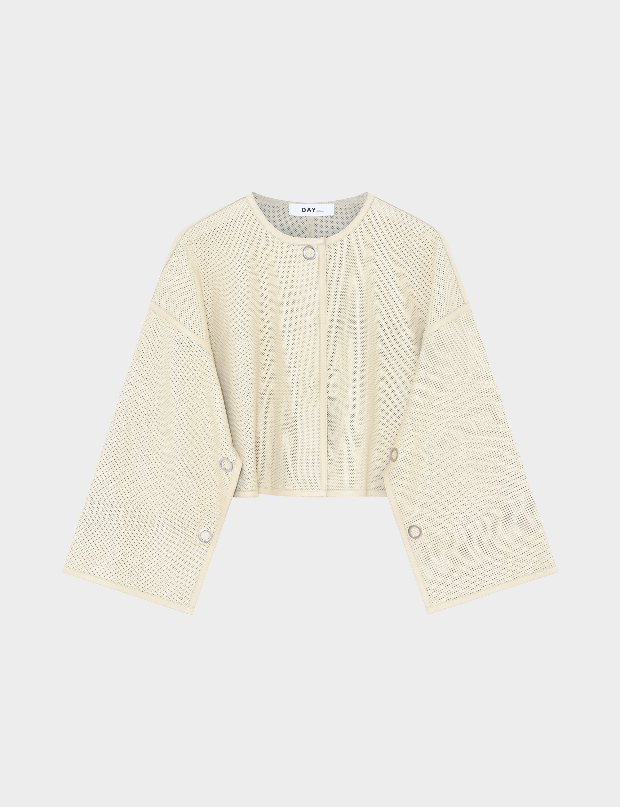 DAY Birger ét Mikkelsen Sally - Perforated Leather Shirts & Blouses 120110 PISTACHIO SHELL.