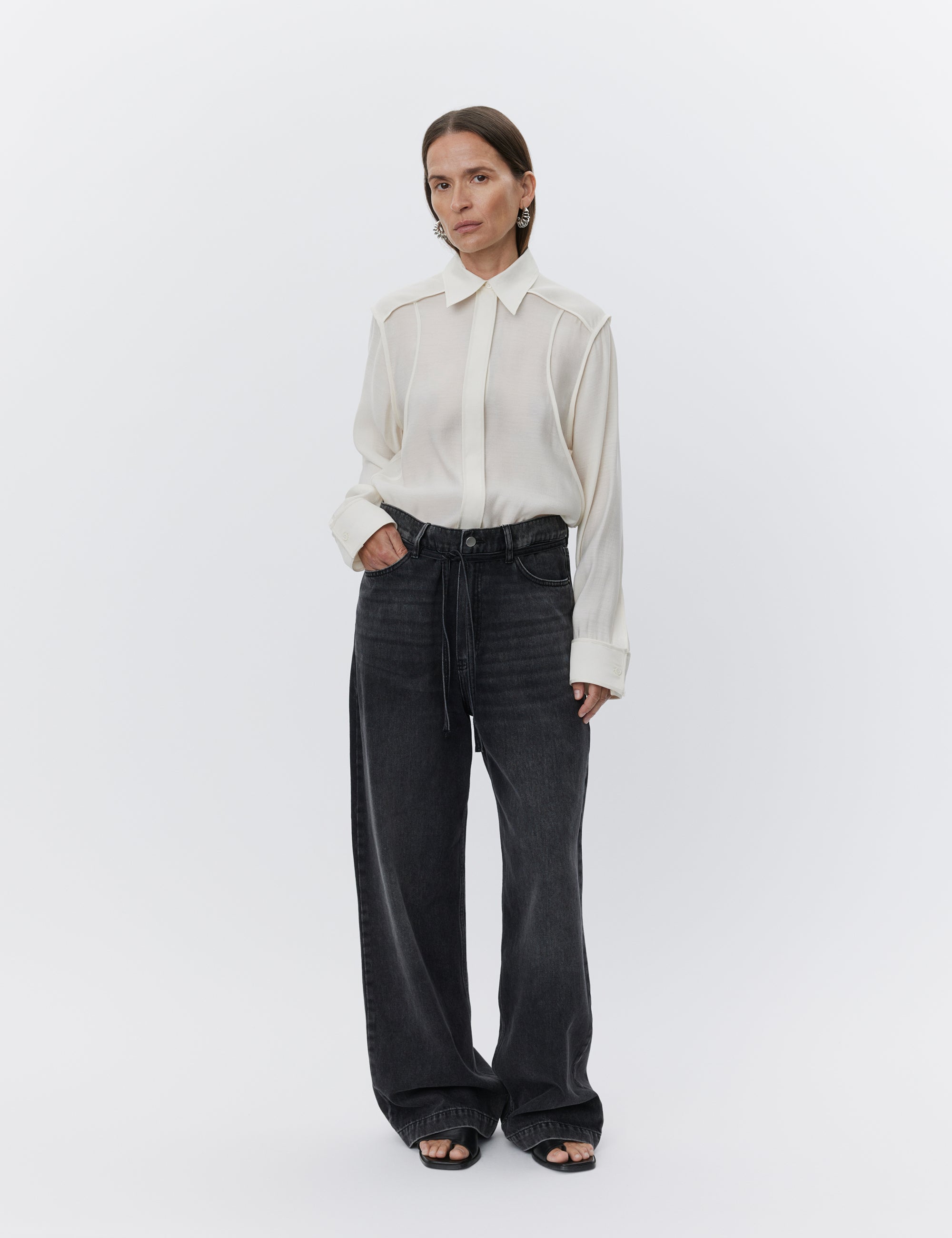 DAY Birger ét Mikkelsen Scarlett - Refined Rayon Shirts & Blouses 11-0605 JET STREAM