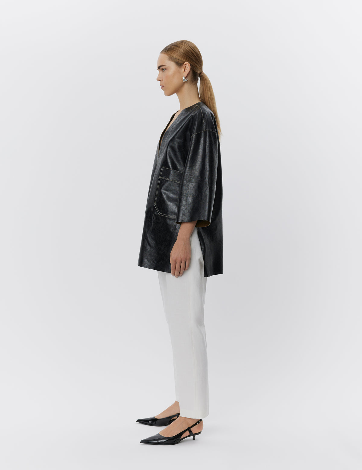 DAY Birger ét Mikkelsen Shae - Polished Leather Shirts & Blouses 190303 Black