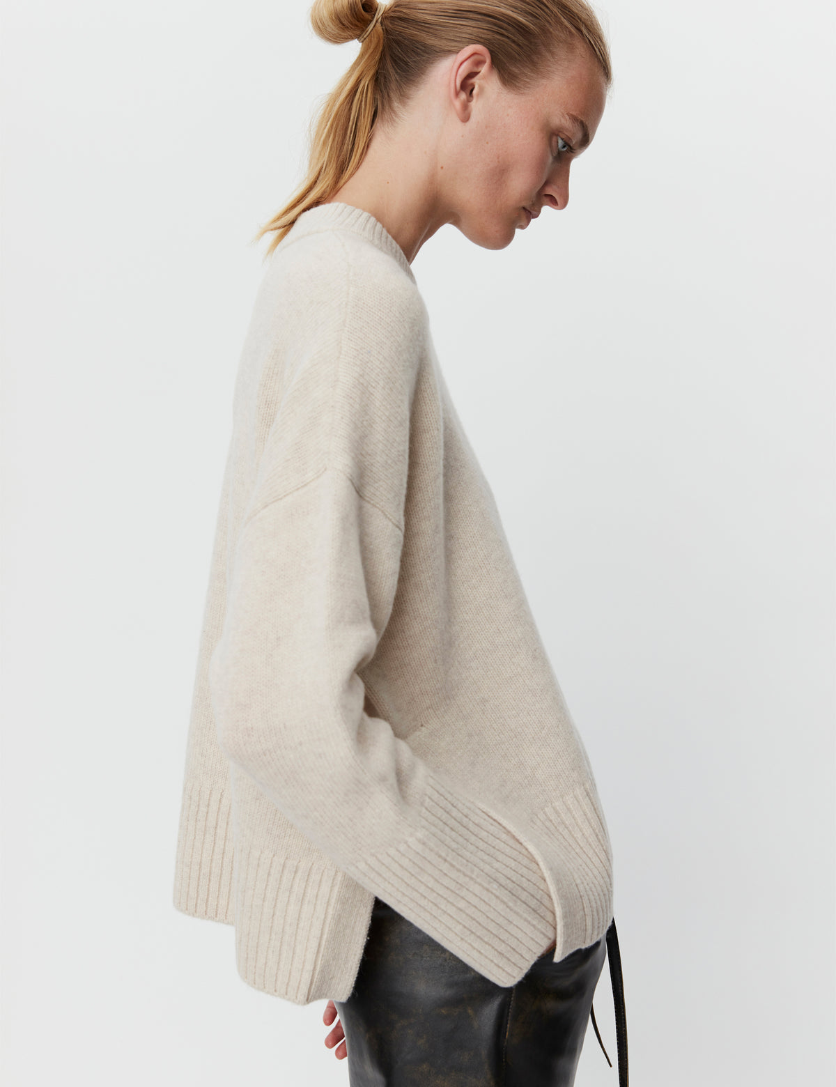 DAY Birger ét Mikkelsen Sherry - Soft Lamb Sweater 500002 CREME MELANGE