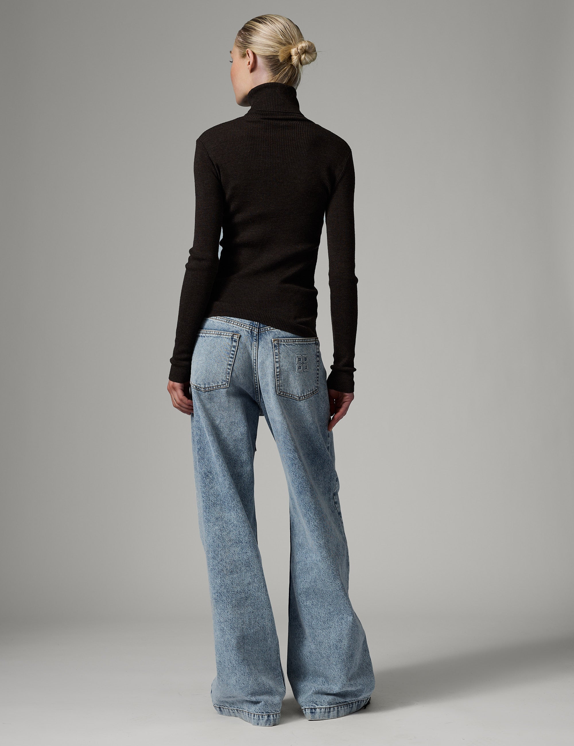 DAY Birger ét Mikkelsen Sierra - Daily Elements - Pullover Sweater 500116 DARK BROWN MELANGE