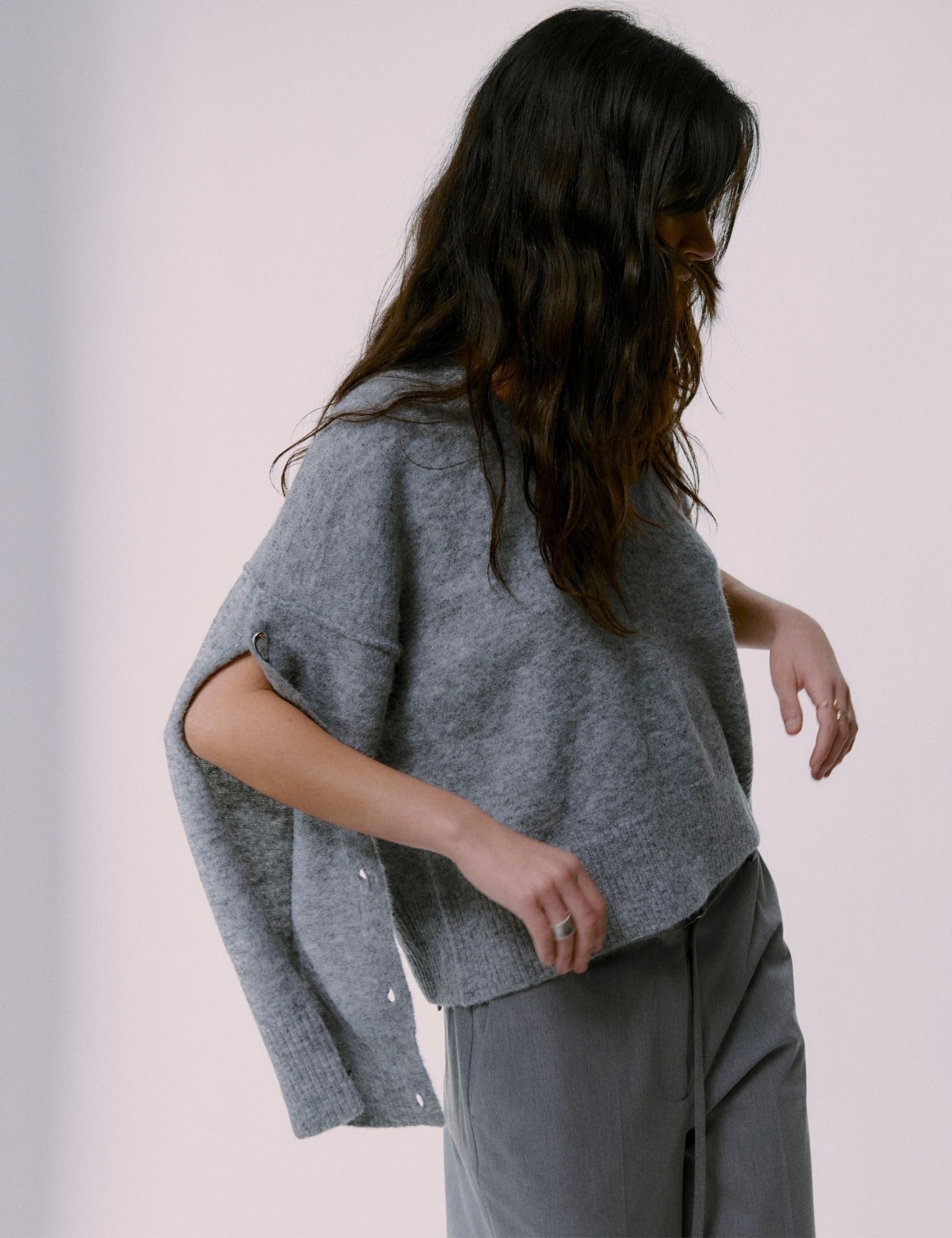 DAY Birger ét Mikkelsen Solange - Cozy Days Sweater 500056 GREY MELANGE