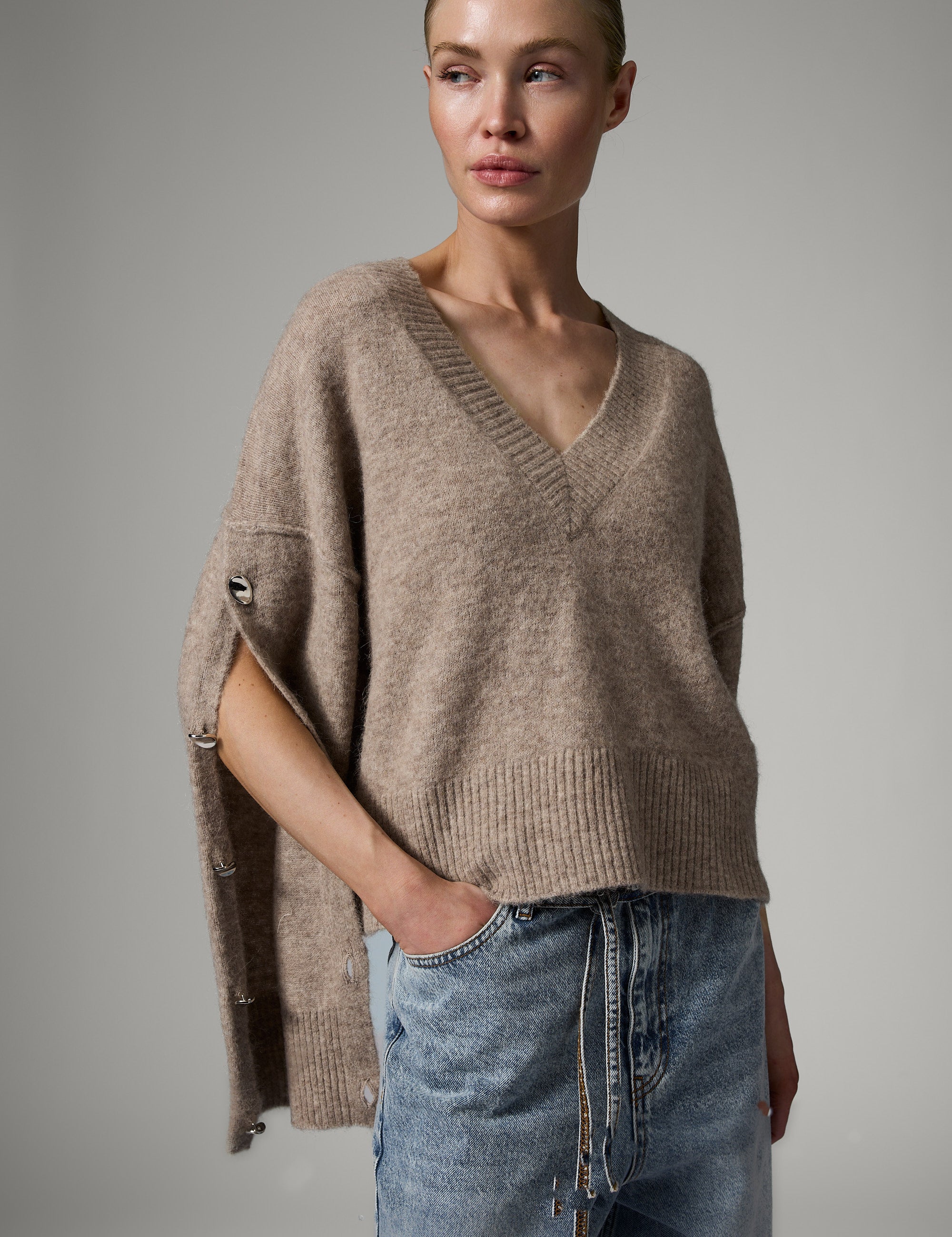 DAY Birger ét Mikkelsen Solange - Cozy Days Sweater 500082 Hazel Melange