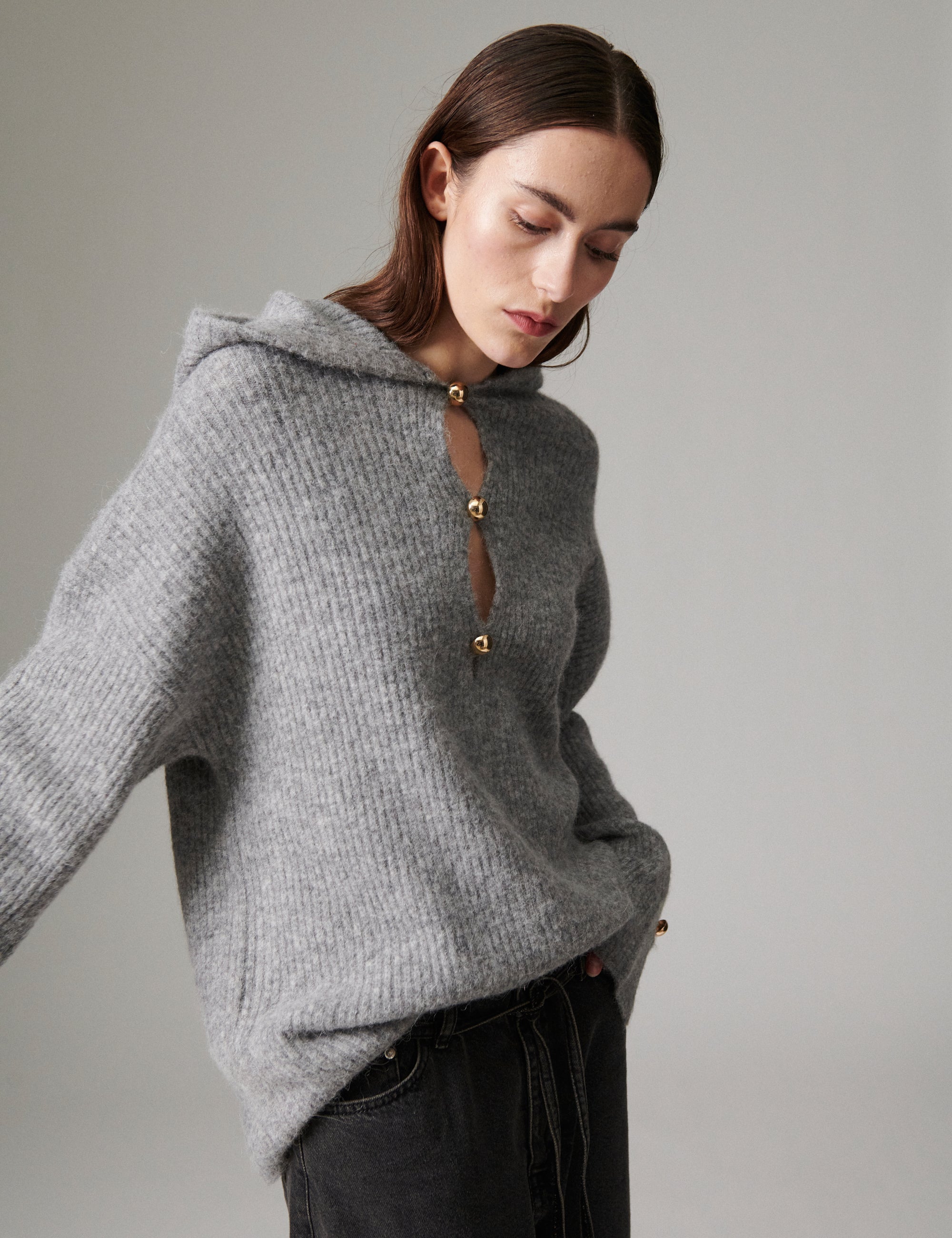 DAY Birger ét Mikkelsen Sonja - Cozy Days - Pullover Sweater 164703 GHOST GRAY