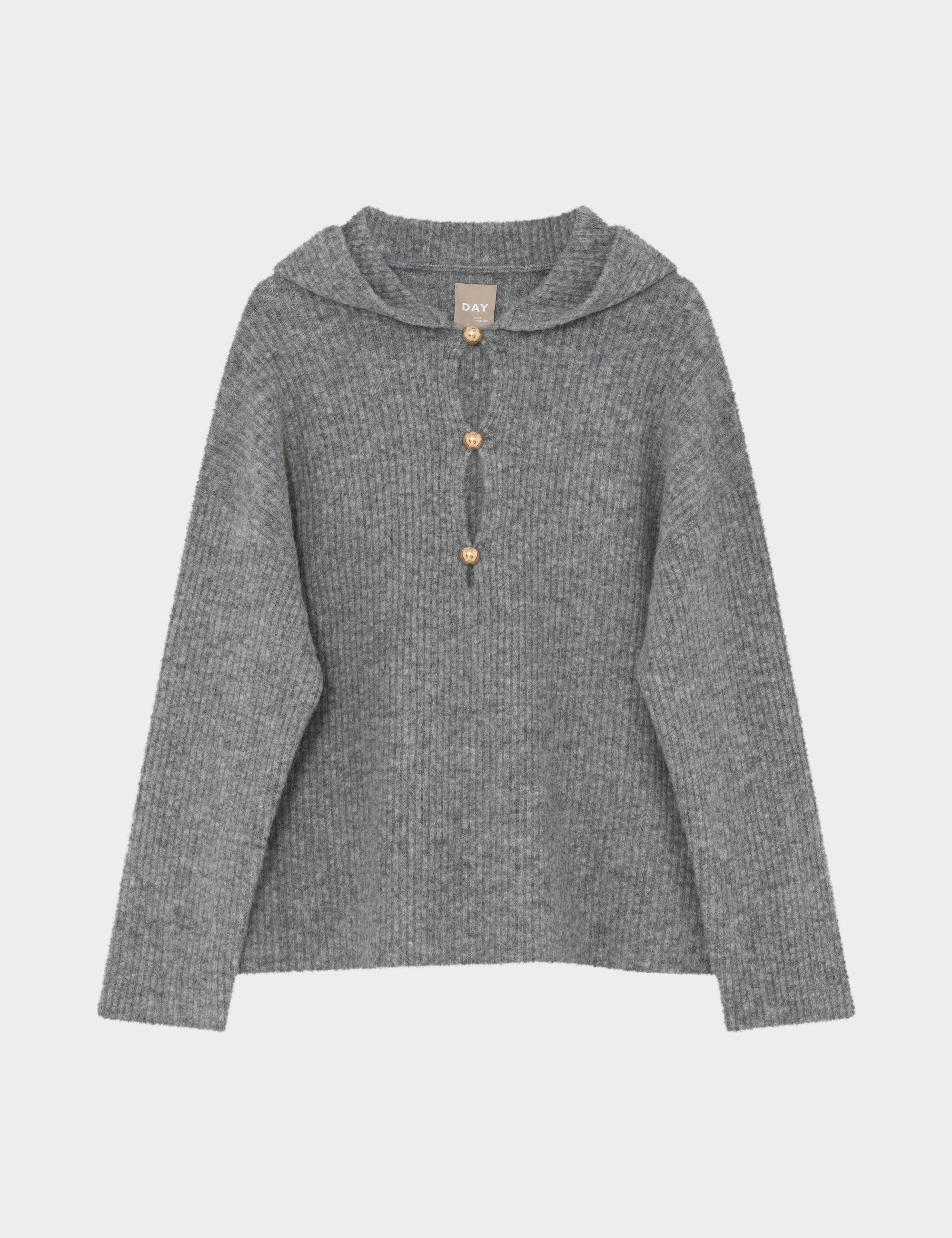 DAY Birger ét Mikkelsen Sonja - Cozy Days - Pullover Sweater 164703 GHOST GRAY