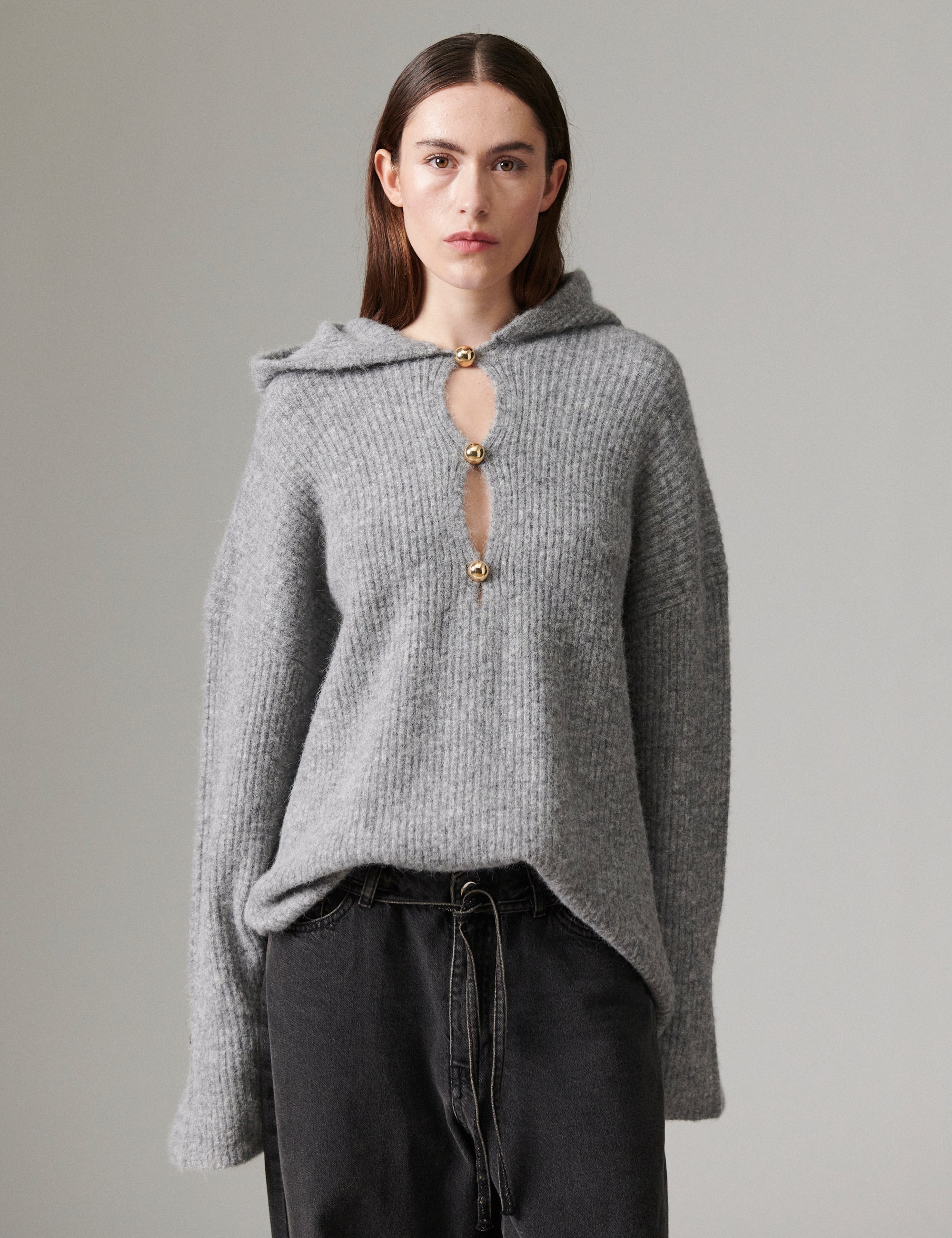 DAY Birger ét Mikkelsen Sonja - Cozy Days - Pullover Sweater 164703 GHOST GRAY
