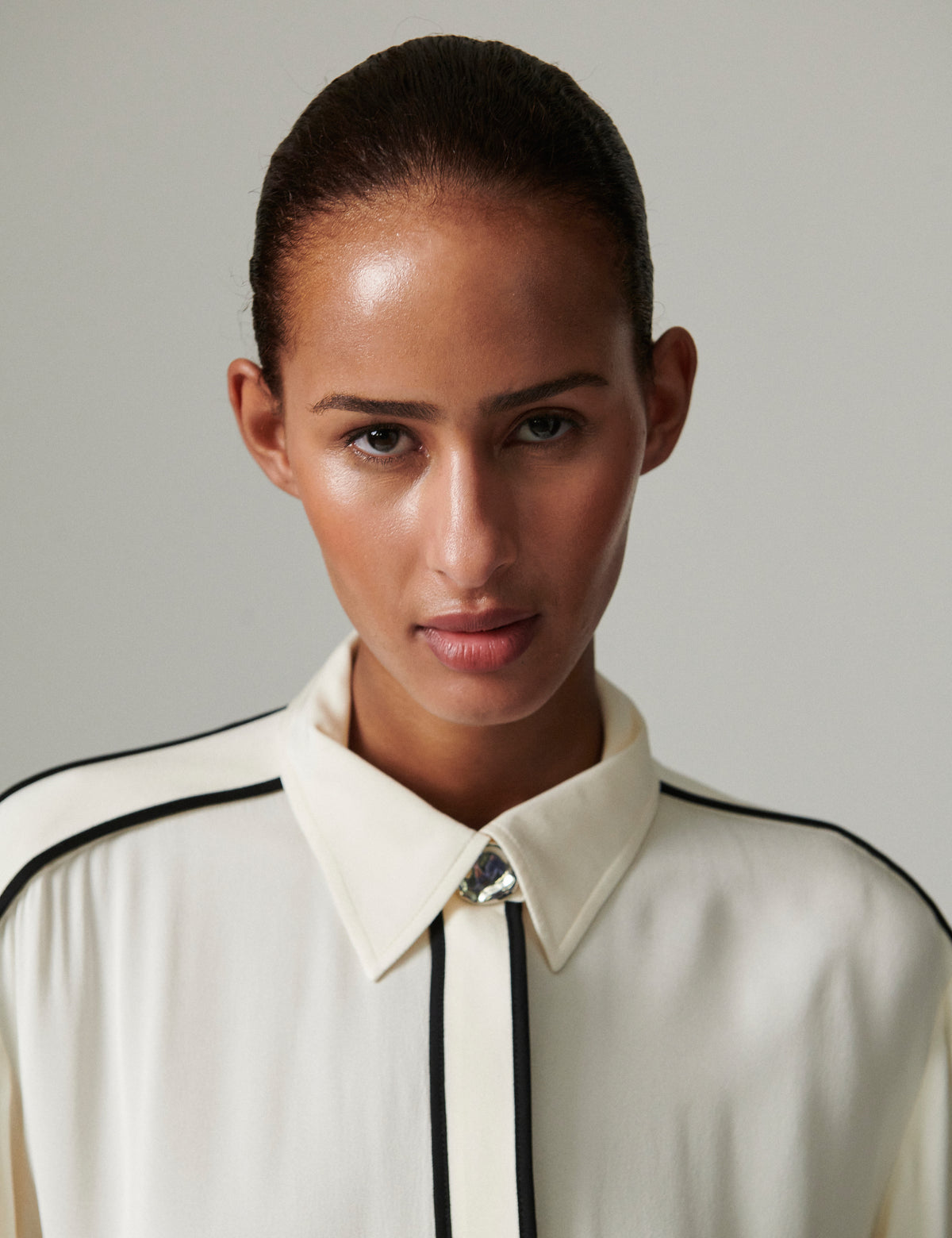 DAY Birger ét Mikkelsen Stello - Matte Crepe - Skjorte Shirts & Blouses 110605 Jet Stream