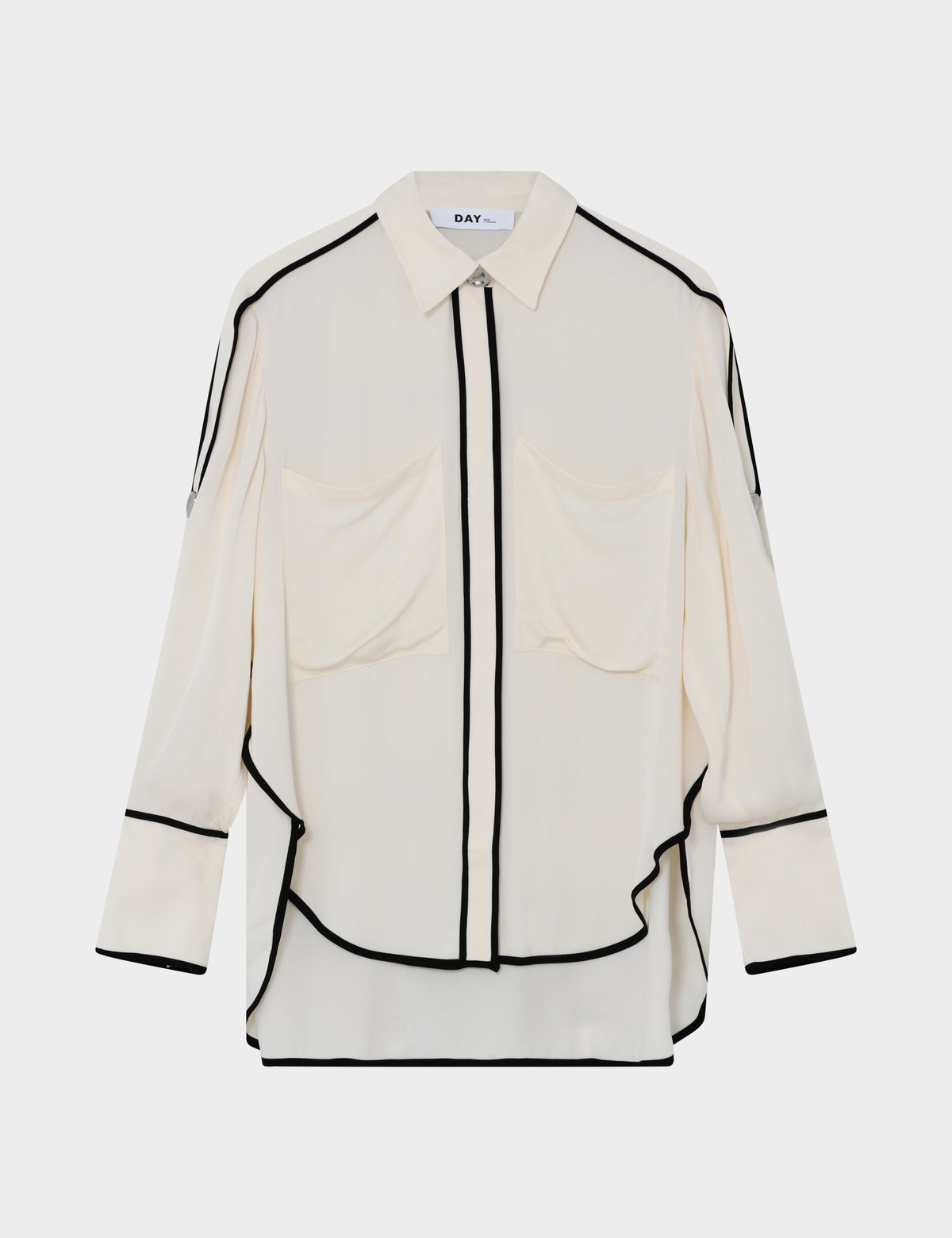 DAY Birger ét Mikkelsen Stello - Matte Crepe - Skjorte Shirts & Blouses 110605 Jet Stream