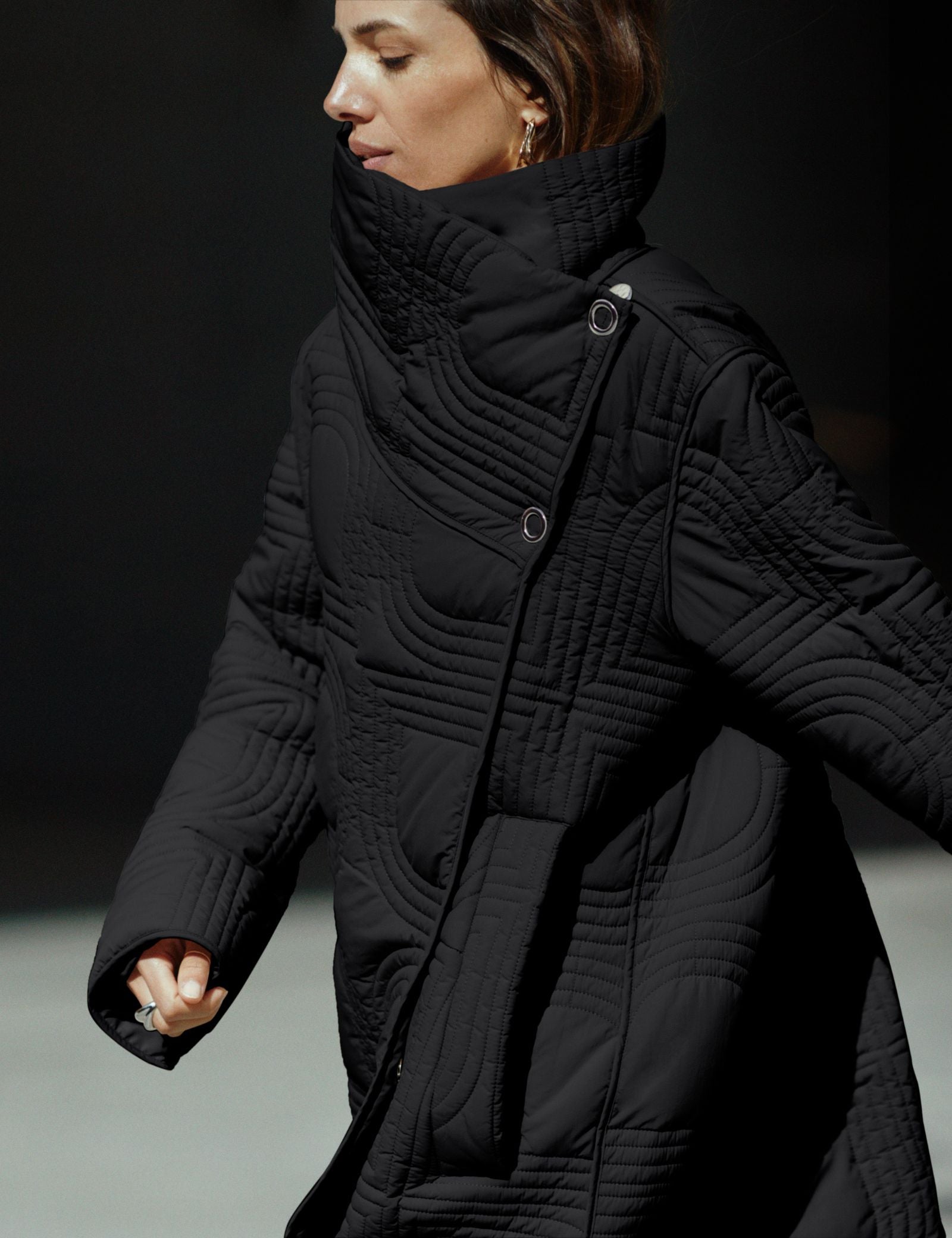 DAY Birger ét Mikkelsen Teme - Rhombus Quilt Jackets 190303 BLACK