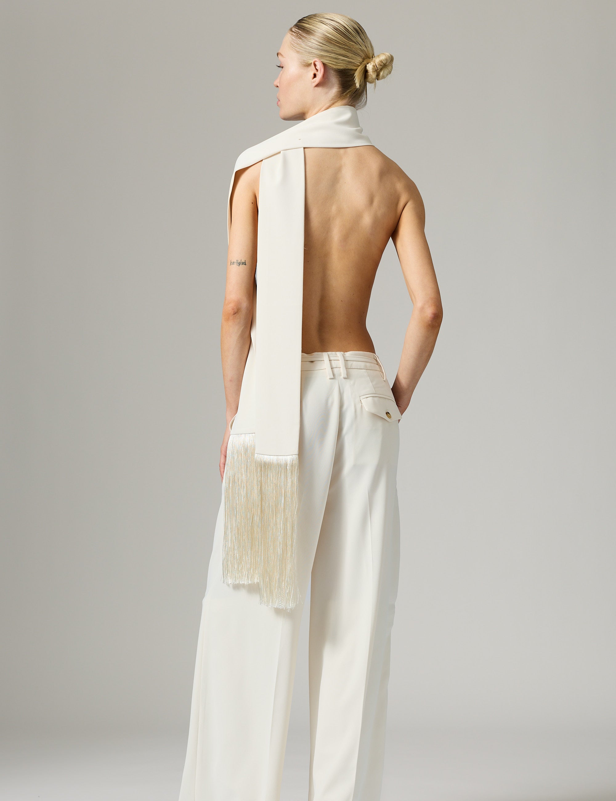 DAY Birger ét Mikkelsen Tory - Classic Gabardine Tørklæde 01002 Ivory Shade