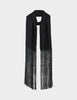Tory - Contrast Linen - Tørklæde - Black