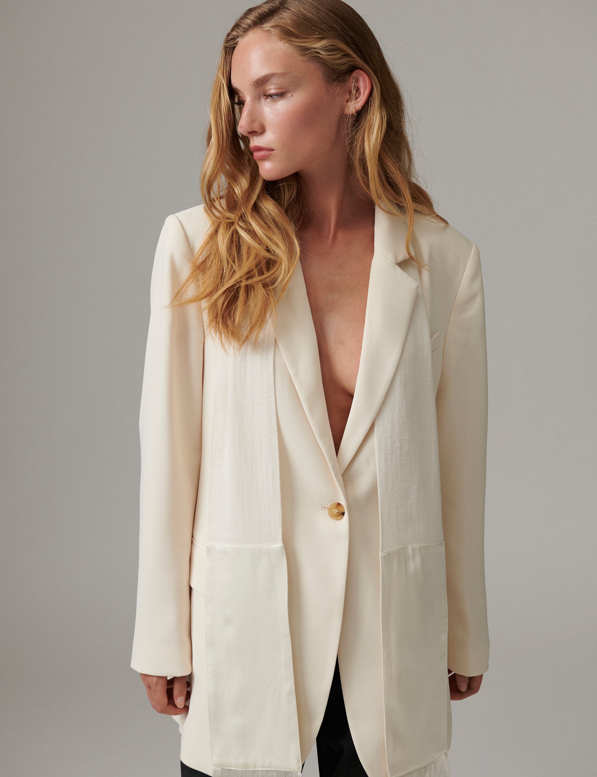 DAY Birger ét Mikkelsen Tory - Contrast Linen - Tørklæde Tørklæde 110605 Jet Stream