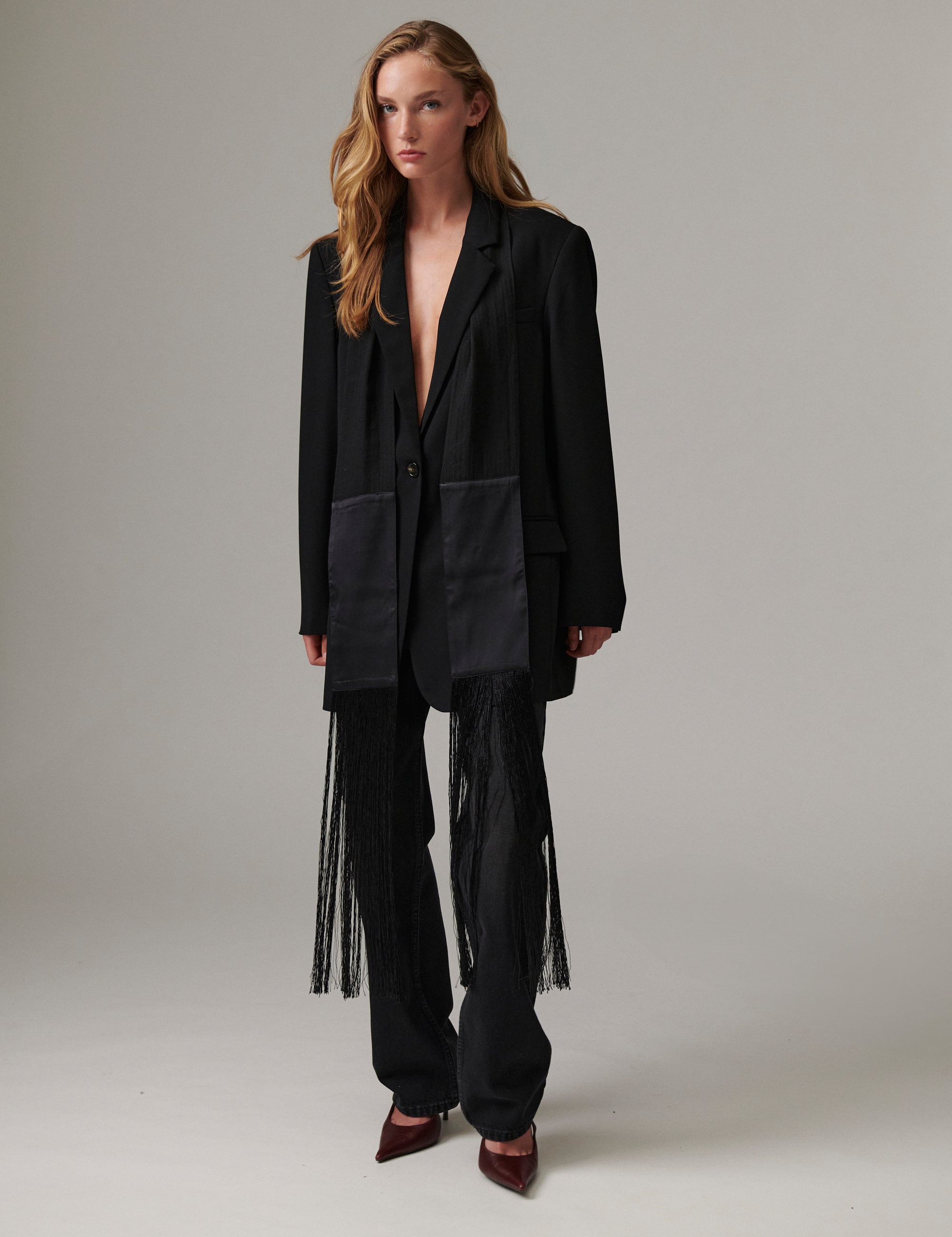 DAY Birger ét Mikkelsen Tory - Contrast Linen - Tørklæde Tørklæde 190303 Black
