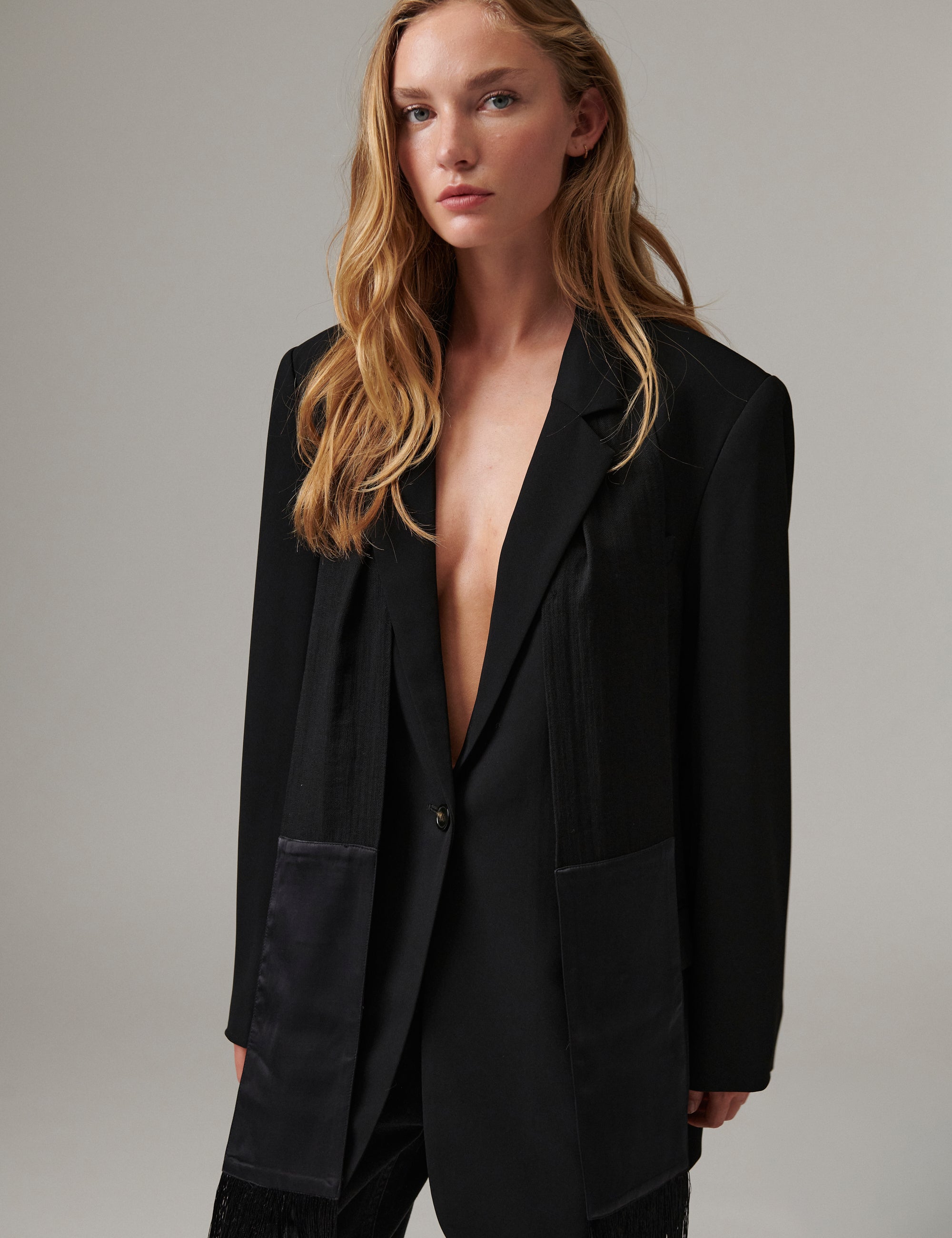 DAY Birger ét Mikkelsen Tory - Contrast Linen - Tørklæde Tørklæde 190303 Black