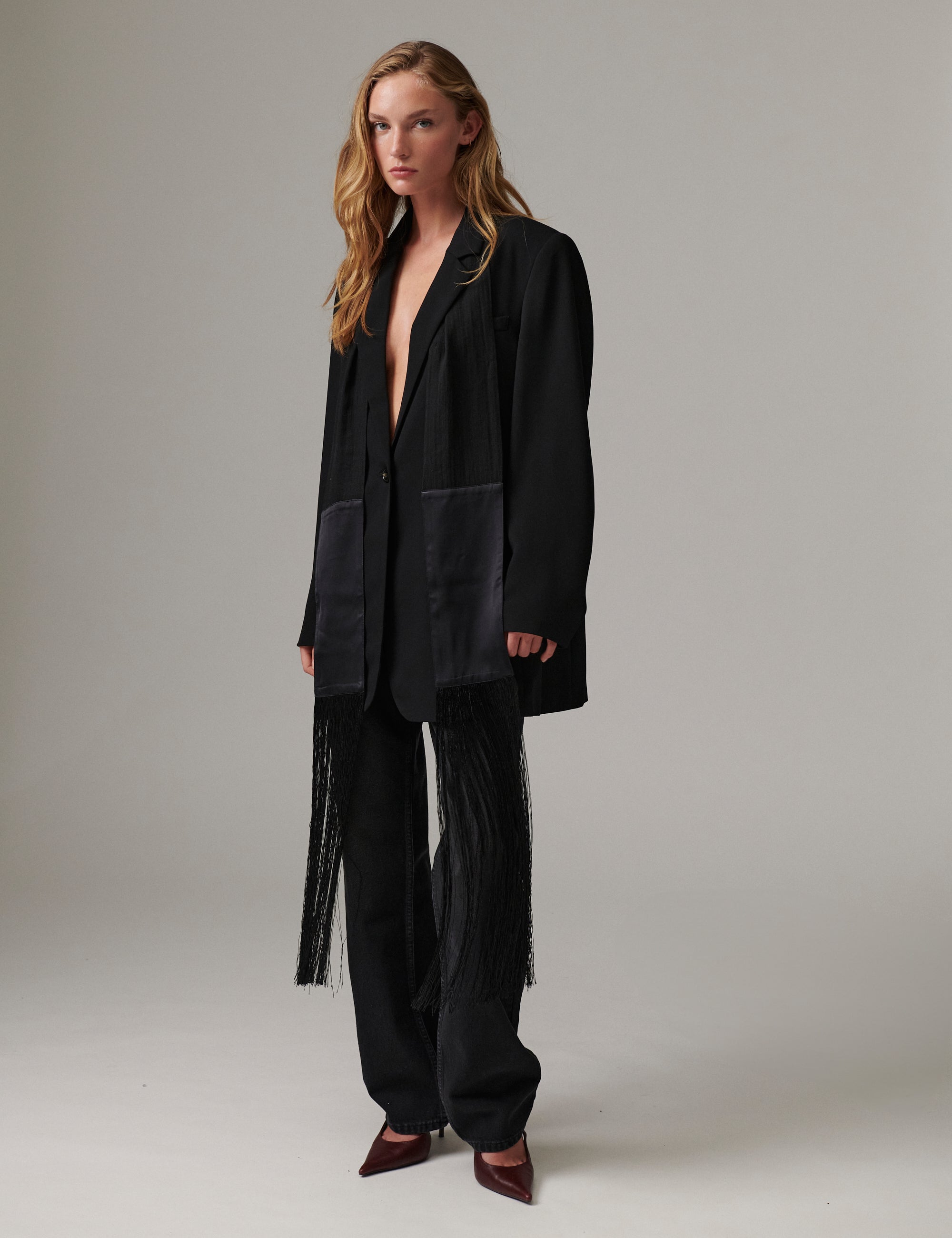 DAY Birger ét Mikkelsen Tory - Contrast Linen - Tørklæde Tørklæde 190303 Black